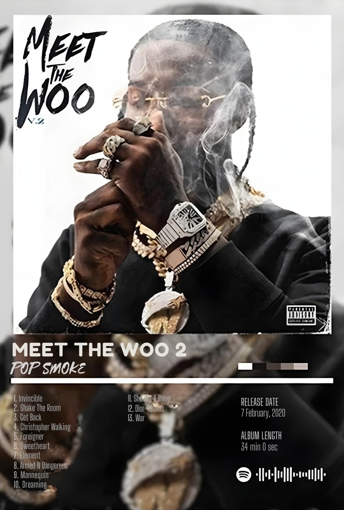Pop Smoke | Meet The Woo 2 | Hip-Hop-Dekor