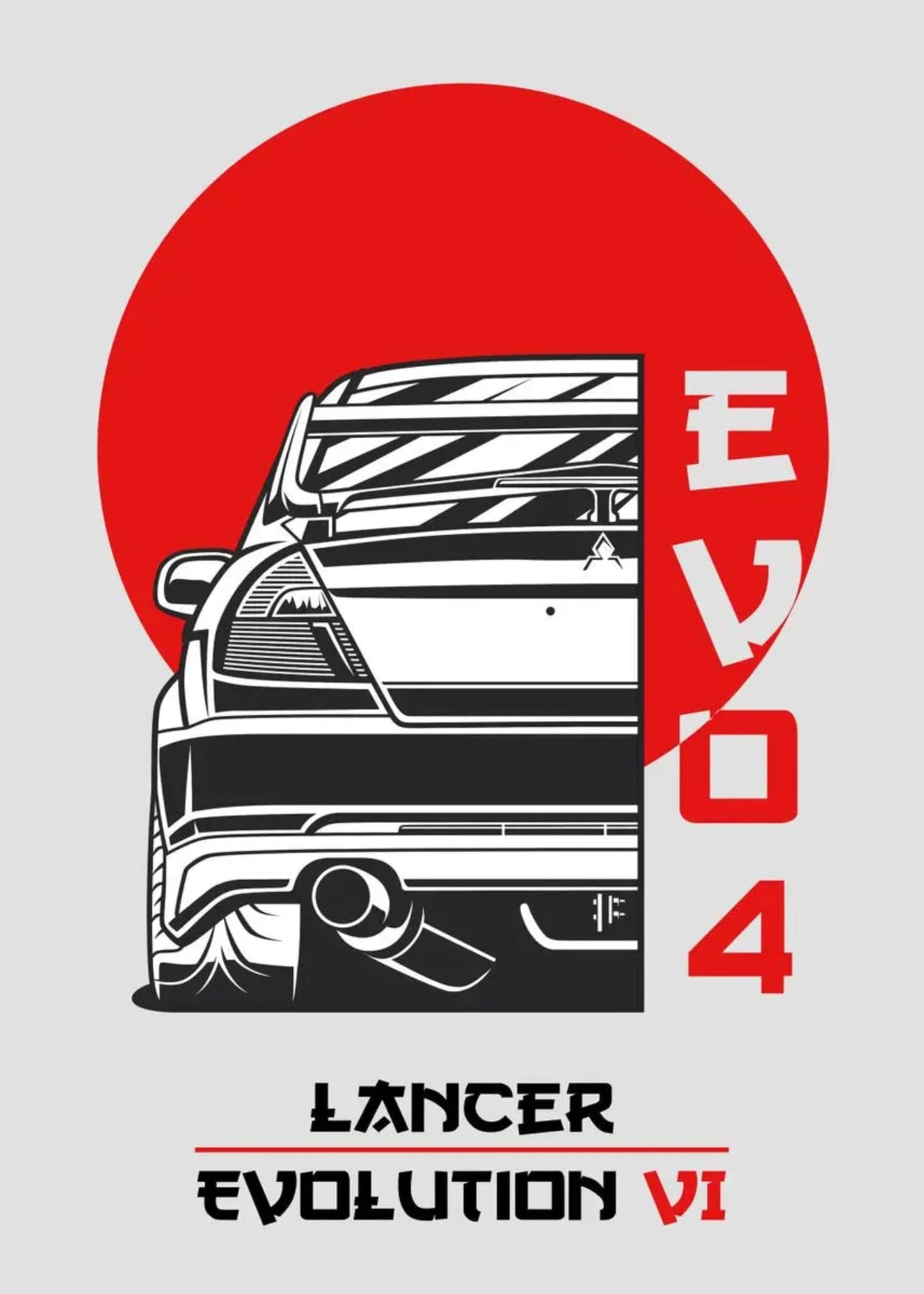 Mitsubishi Lancer Evo VI | Retro-Rennsportkunst aus Japan