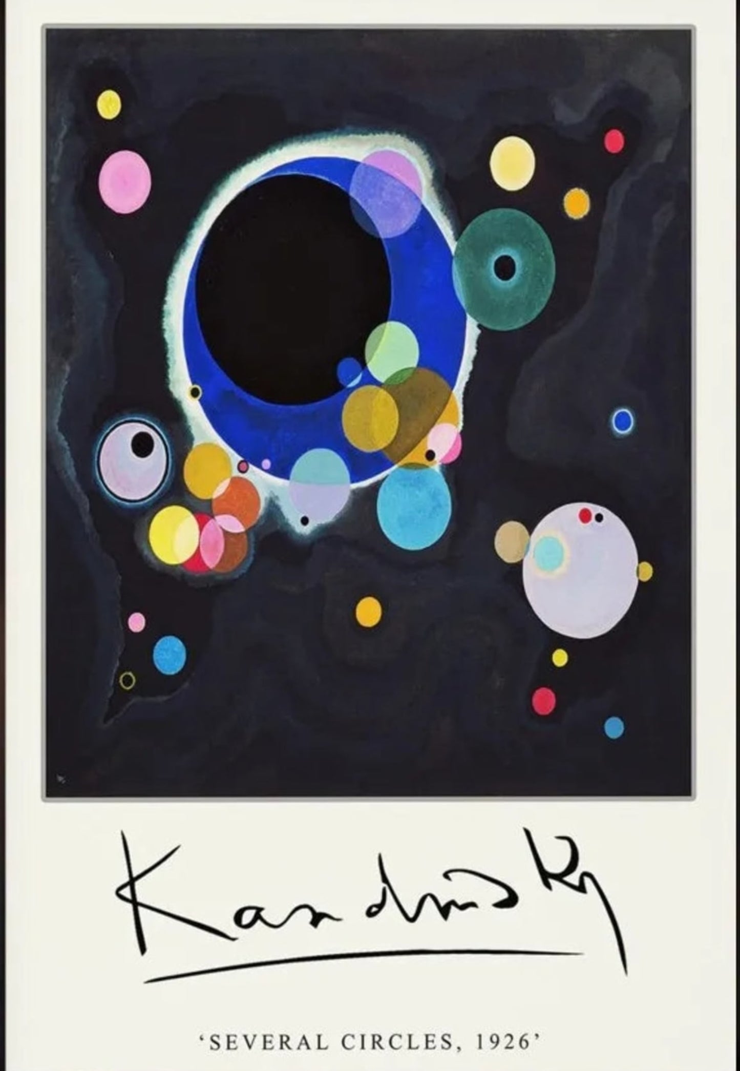 Several Circles | Wassily Kandinsky | 1926 | Contemporary Art Exhibition Poster