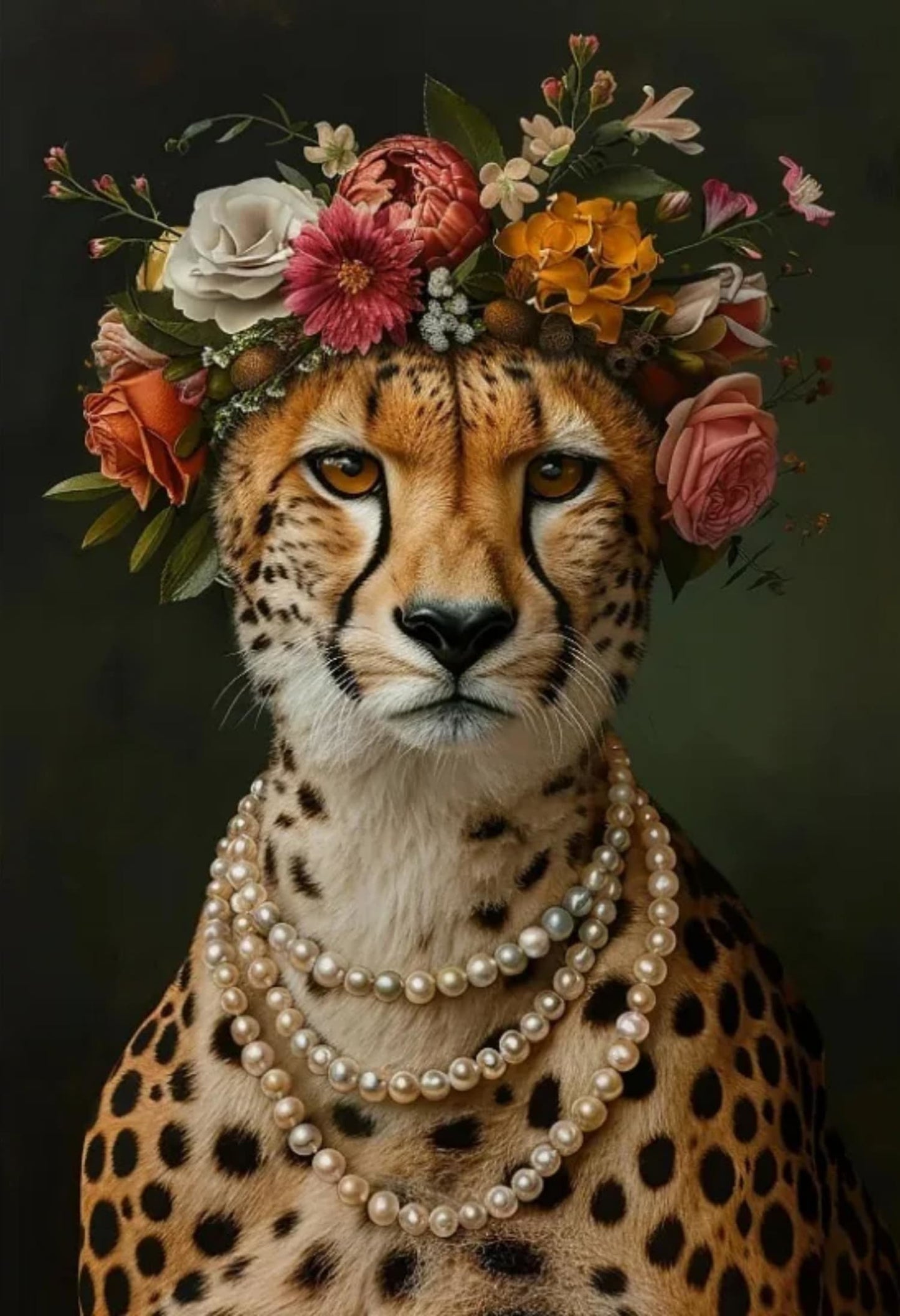 Jungle Koninklijkheid | Parel en Poot | Luxe Mode Kunst