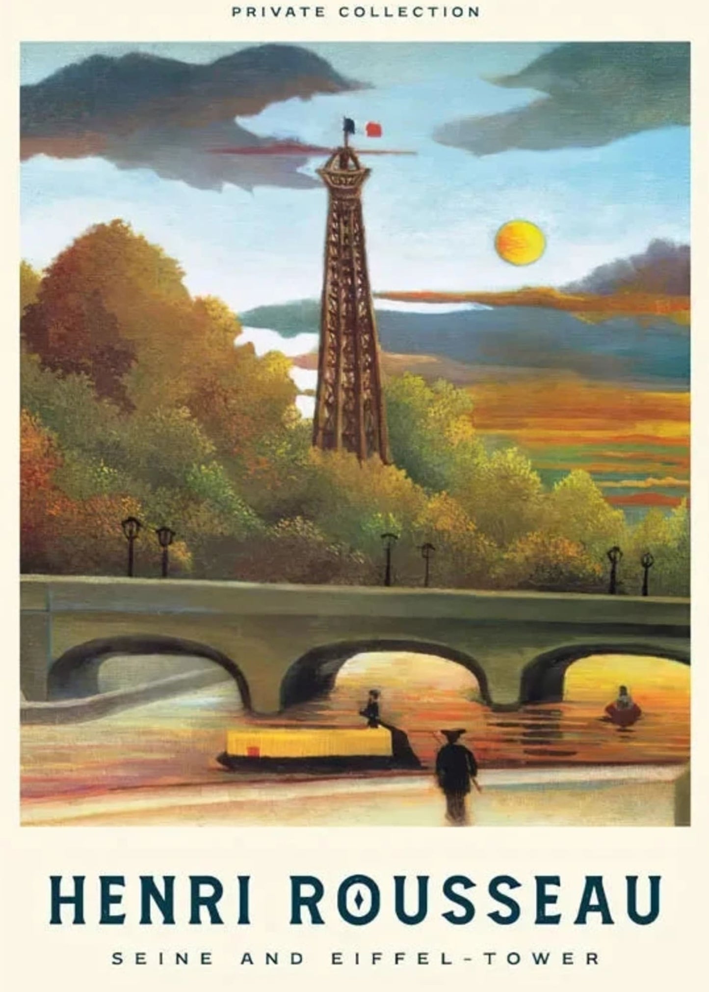 Eiffel Tower by the Seine | Henri Rousseau Scenic Art