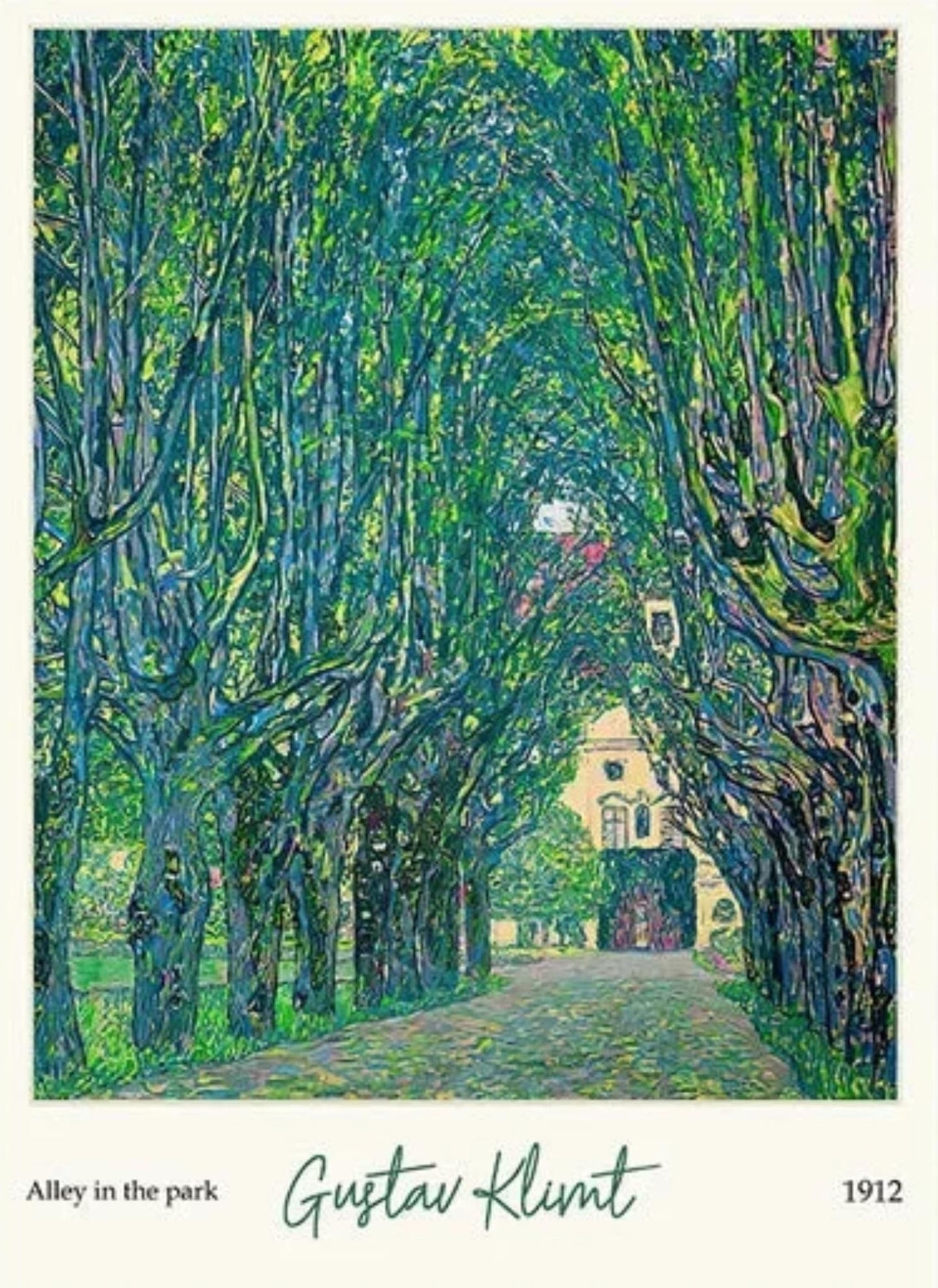 Klimt | Laan naar Schloss Kammer | Schilderkunst Landschap