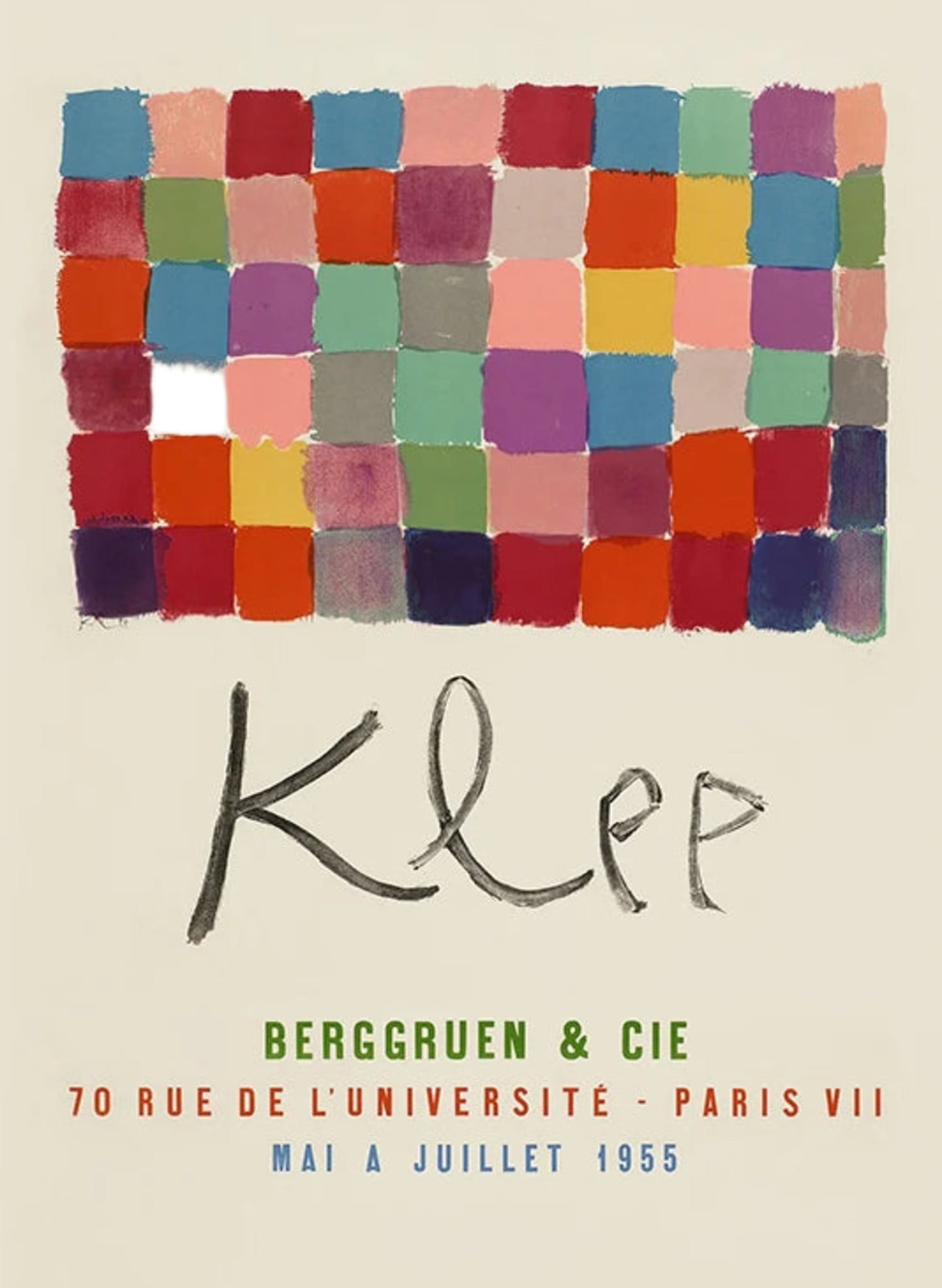 Paul Klee Poster | Abstract Color Composition Art | Vibrant Wall Decor | Home & Garden Artwork