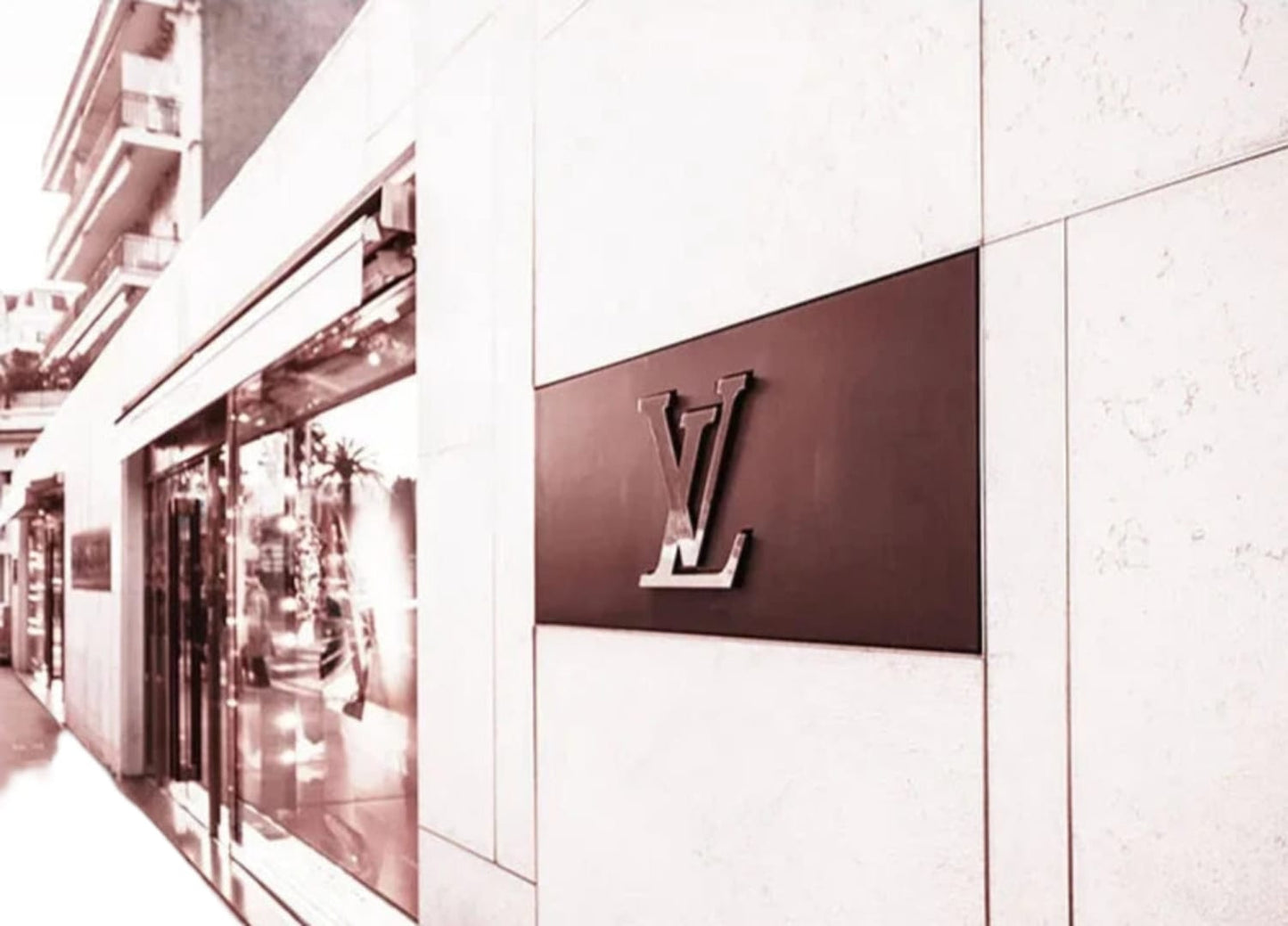 Louis Vuitton Storefront | Luxusmode-Kunst