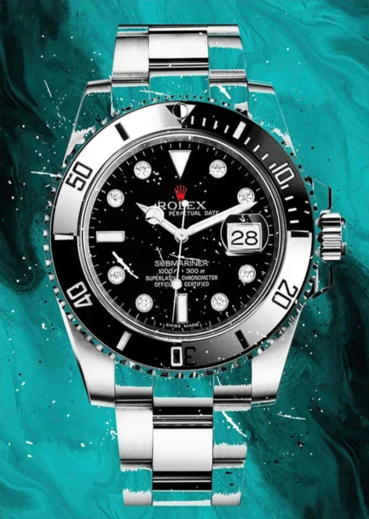 Rolex Submariner | Blauwe Graffiti Kunst