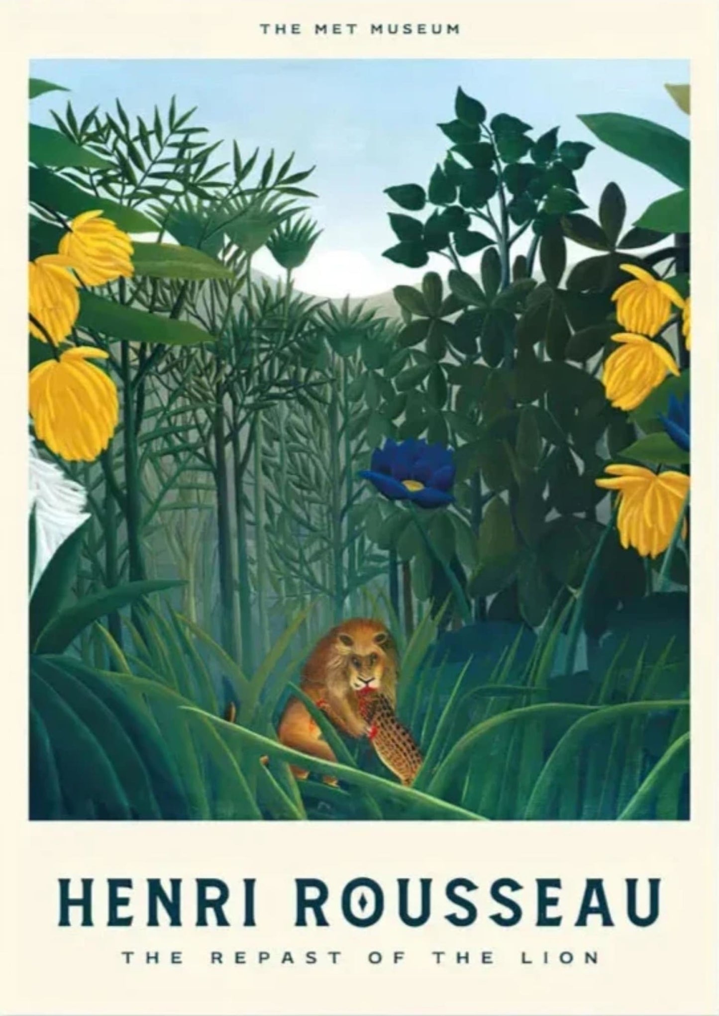 Henri Rousseau | De Maaltijd van de Leeuw | Jungle Wilde Dieren