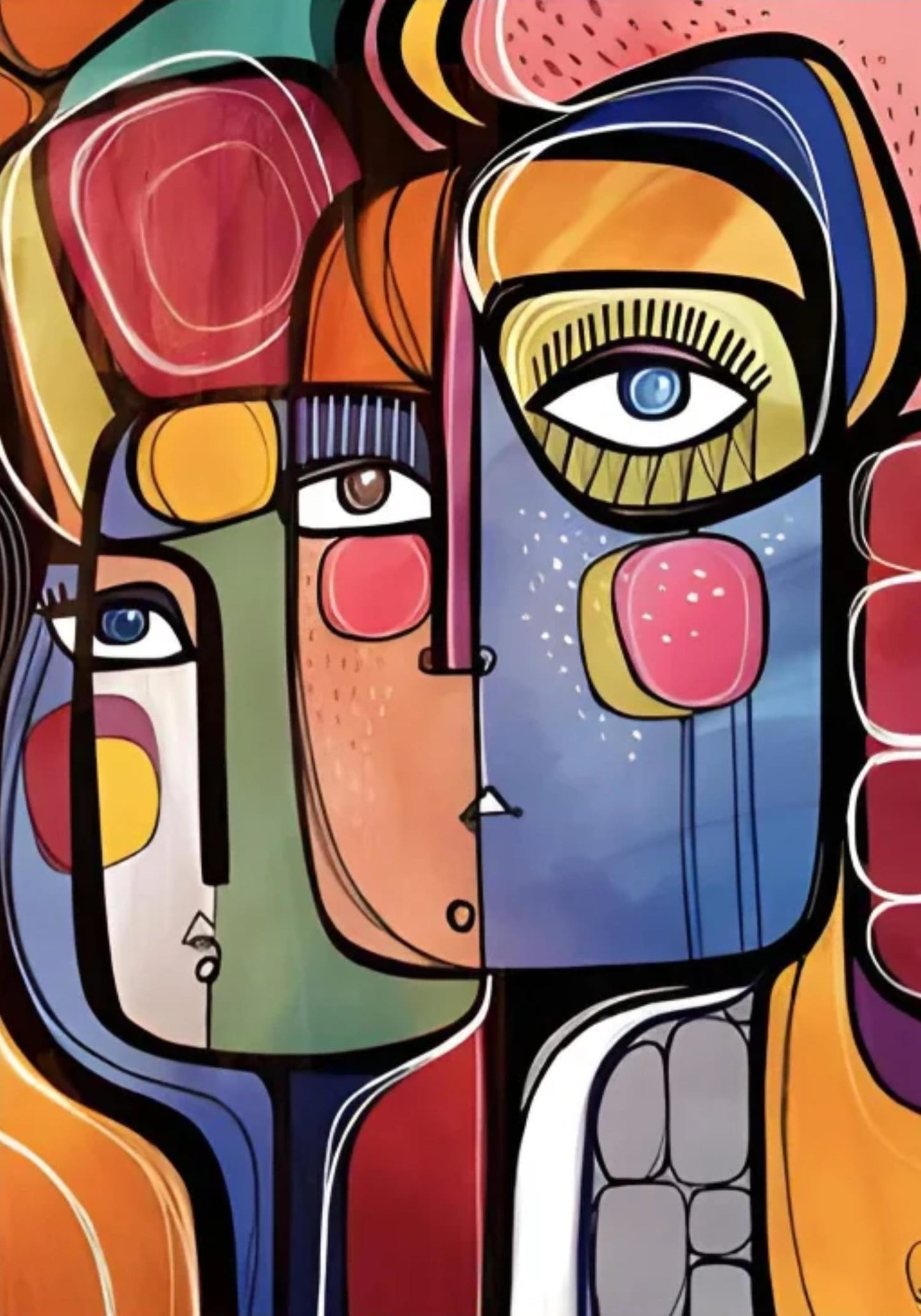 Abstrakte Malerei im Vintage-Stil | Pablo Picasso