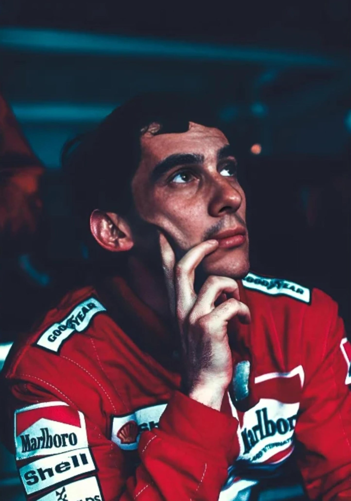 Ayrton Senna Rennlegende Poster | F1 Kunstdruck | Wohndekor | Wohnzimmer | Schlafzimmer | Café | Wandkunst