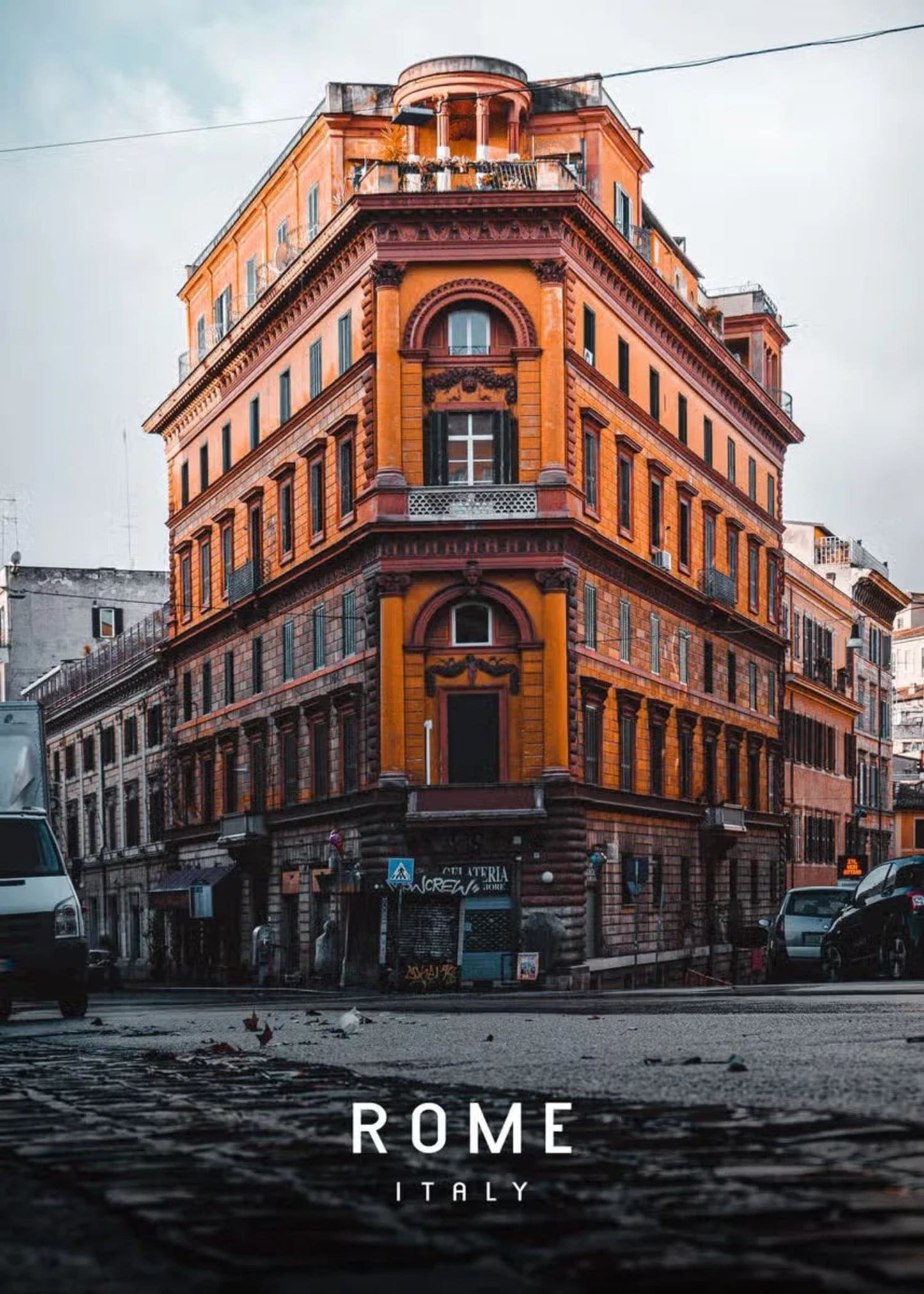 Urbanes Rom | Rom | Italien | Erleben Sie das pulsierende Stadtleben | Urbane Erkundung | Dynamische Rom-Poster