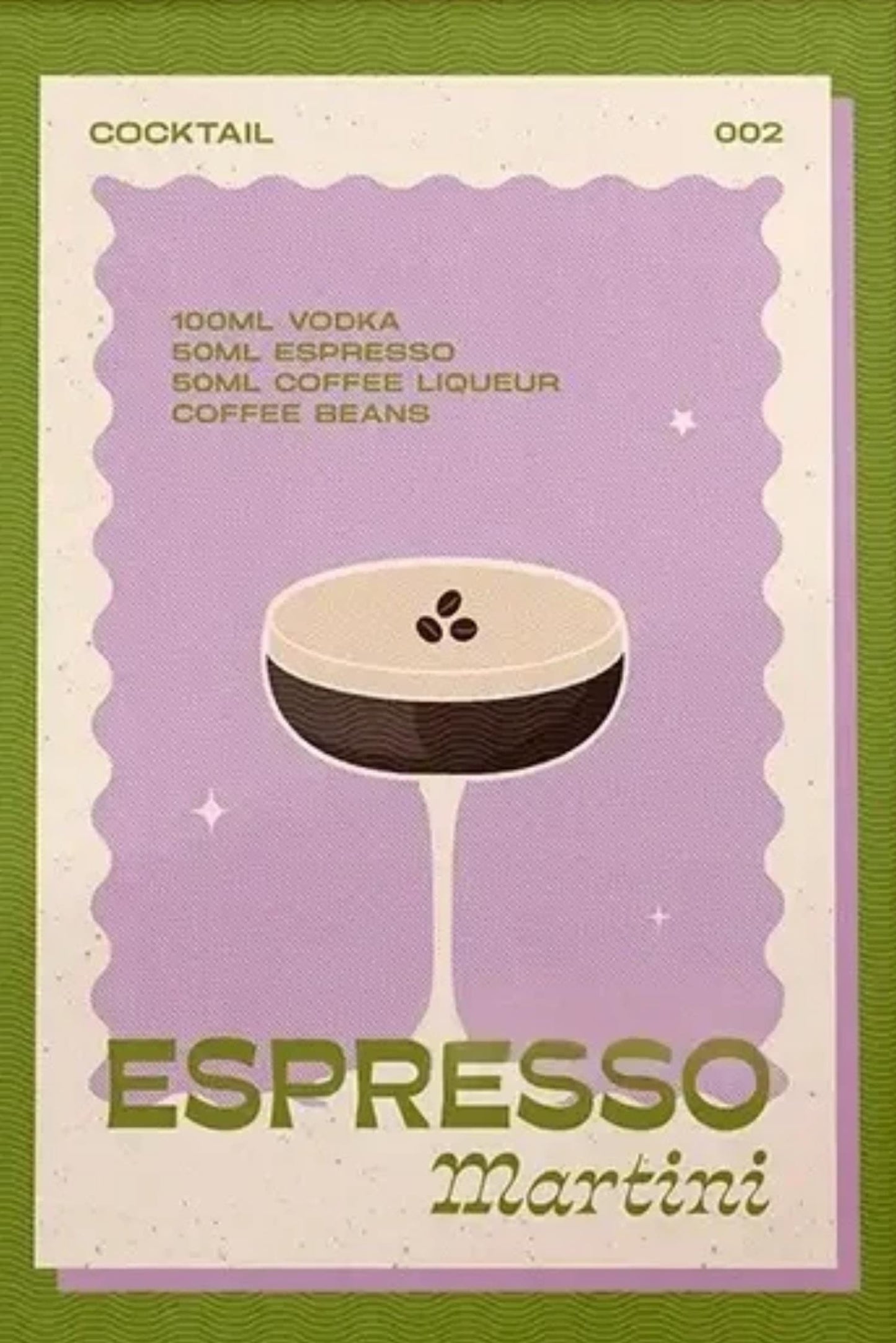 Vintage Espresso Martini Art