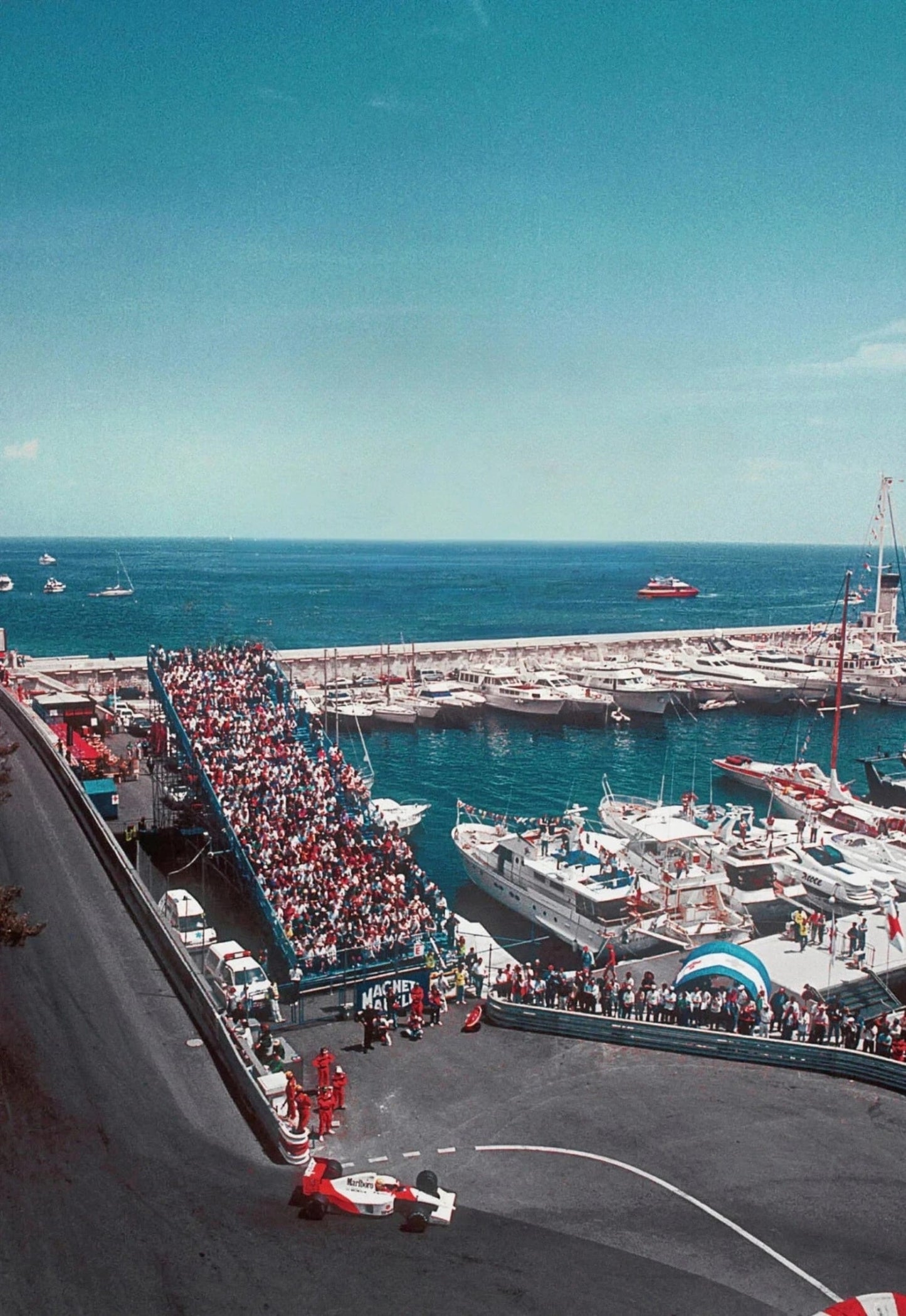 Monaco Grand Prix Poster | Vintage F1 Rennkunst | Straßen von Monaco | Klassisches Formel 1 Dekor