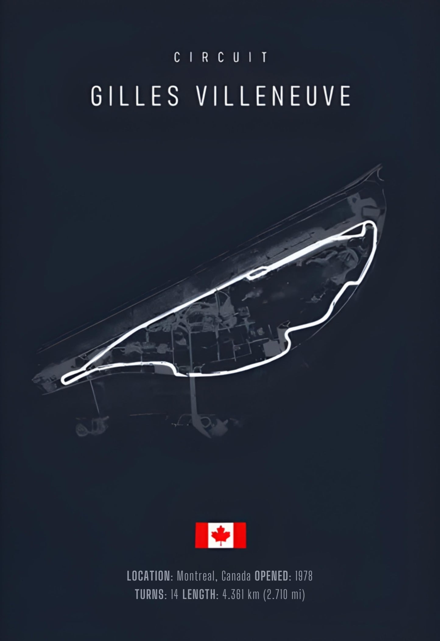 Gilles Villeneuve Circuit | F1 Streckenlayout