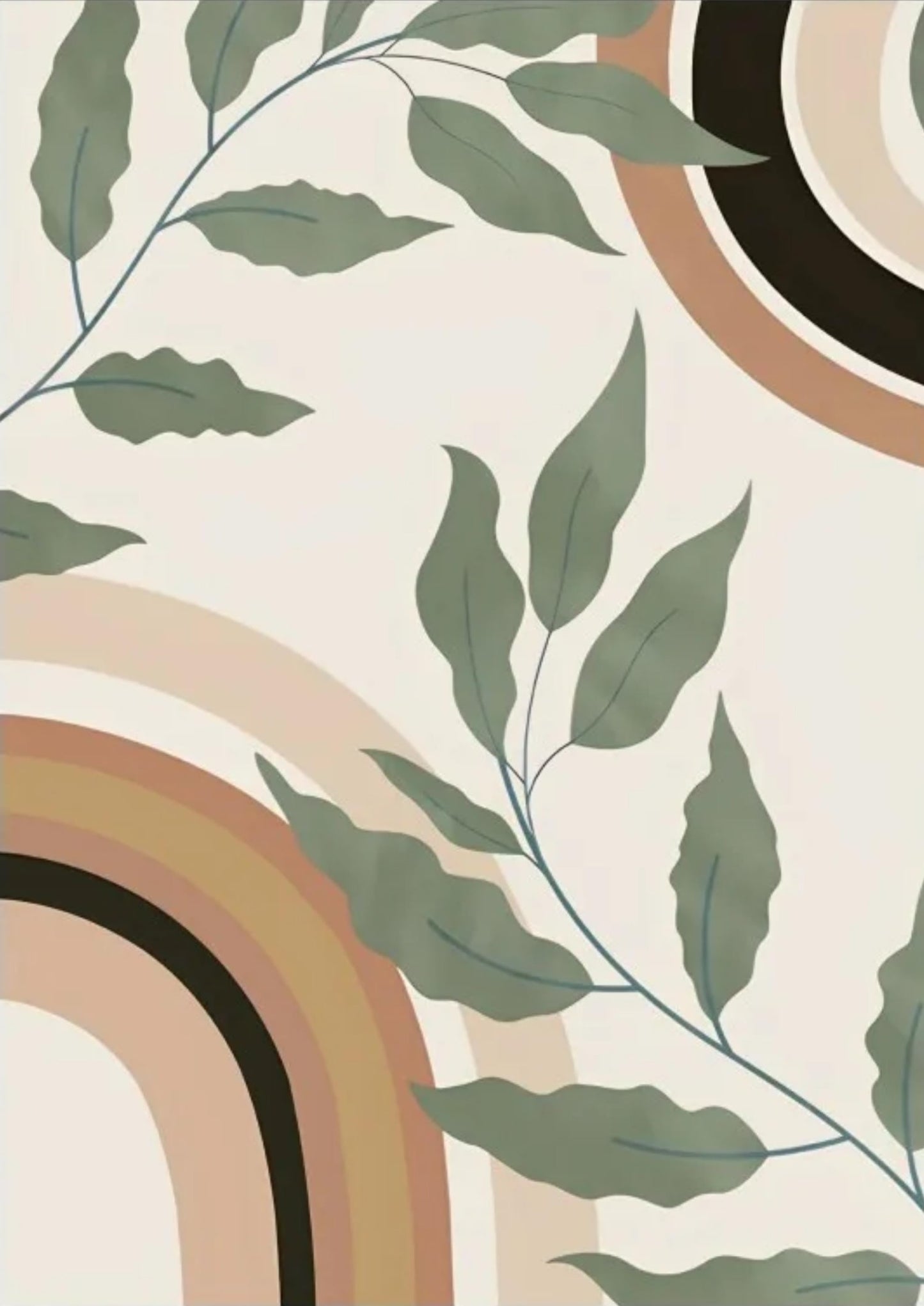 Moderne abstrakte Natur | Erdtöne | Minimalistische Kunst