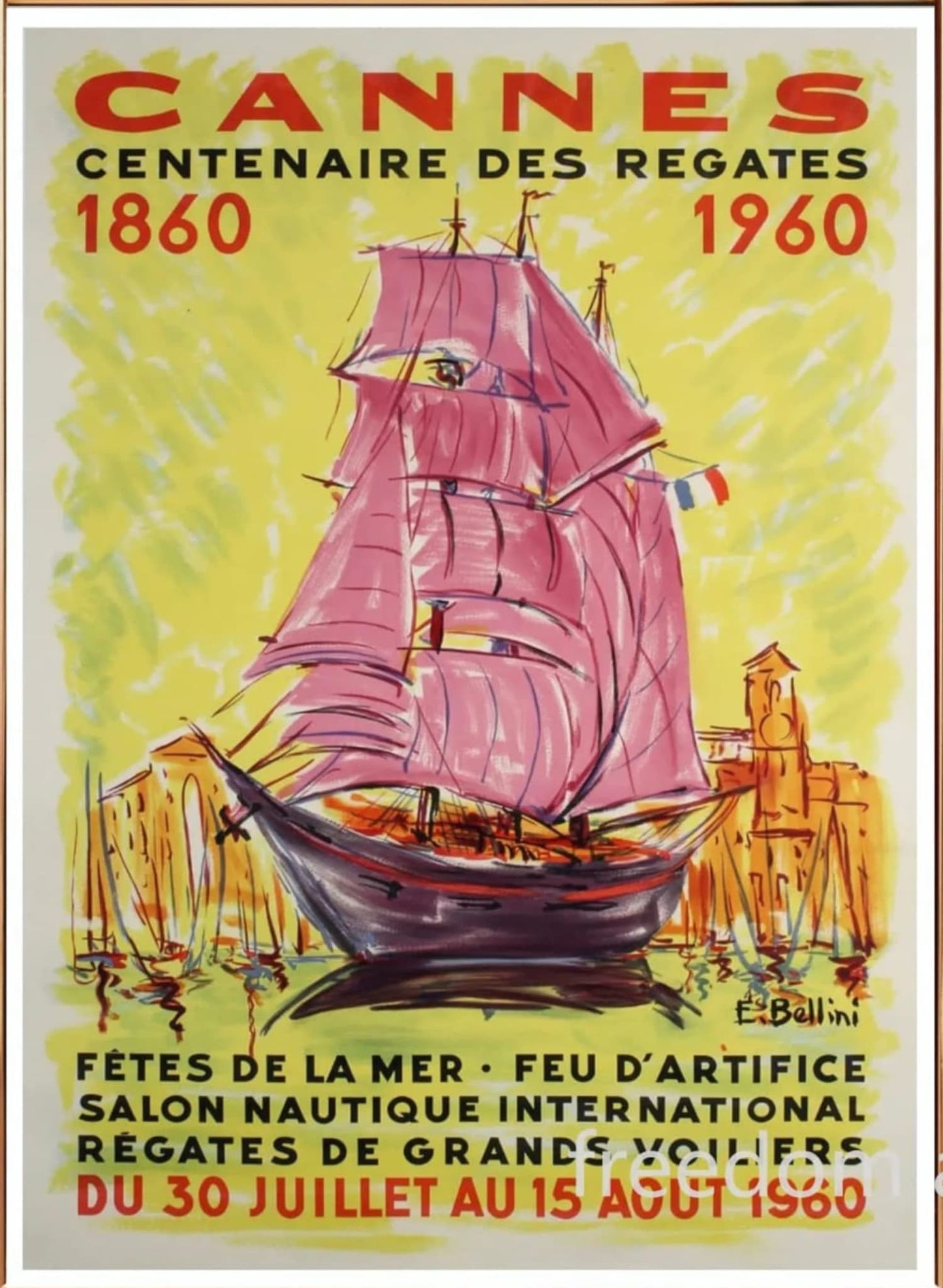 Cannes-Meeressymbole | Küsten- und Seefahrtsillustration