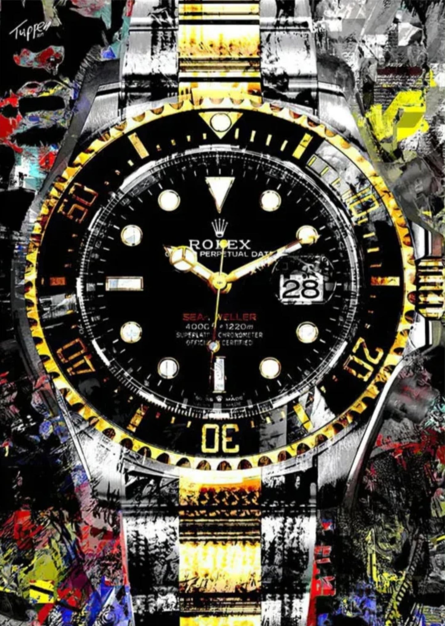 Rolex Sea Dweller | Graffiti Style | Contemporary Artwork
