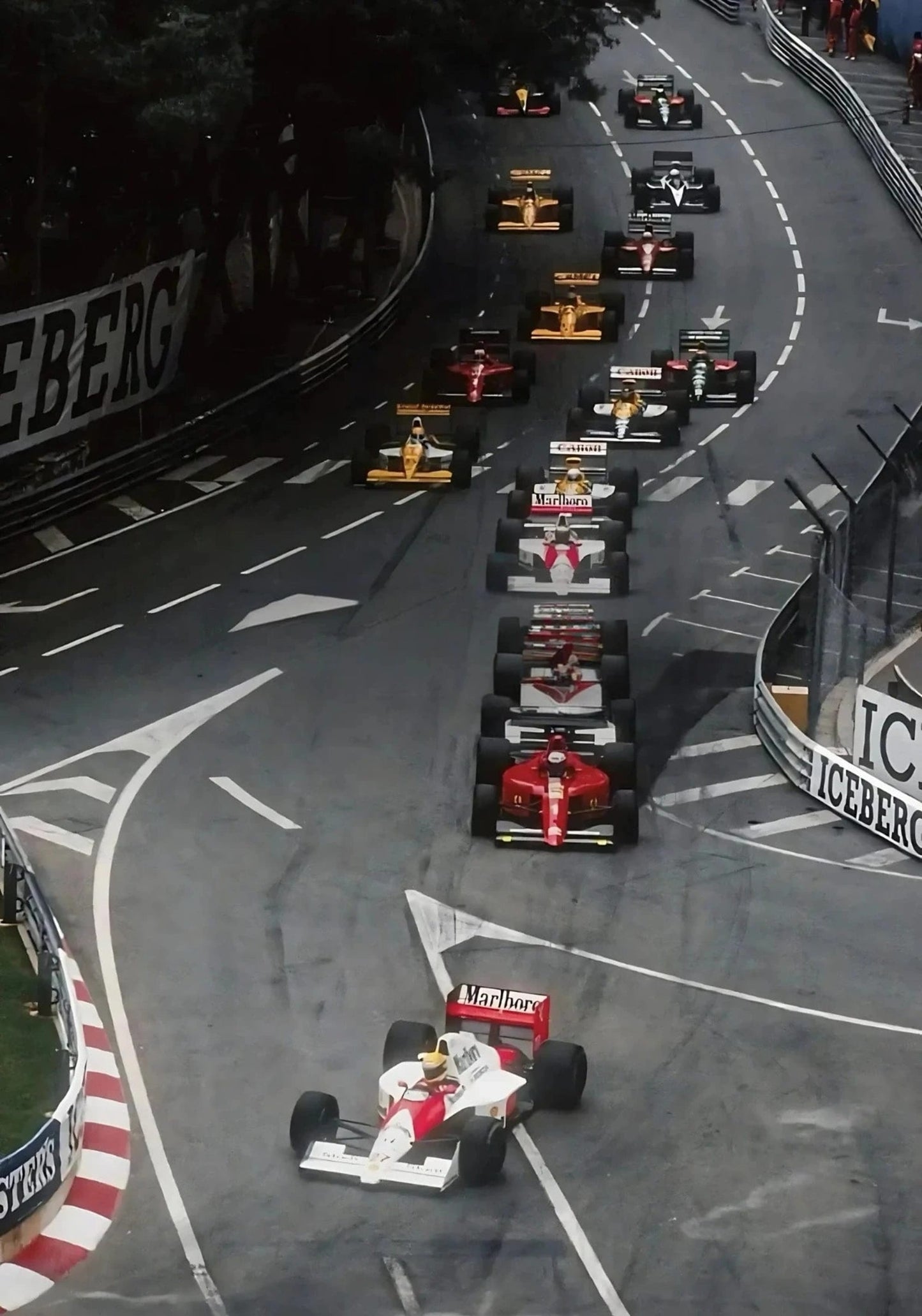 Monaco Formel 1 | Grand Prix von Monaco | F1-Rennplakat | McLaren MP4/7A | Ayrton Senna | Monaco GP 1992