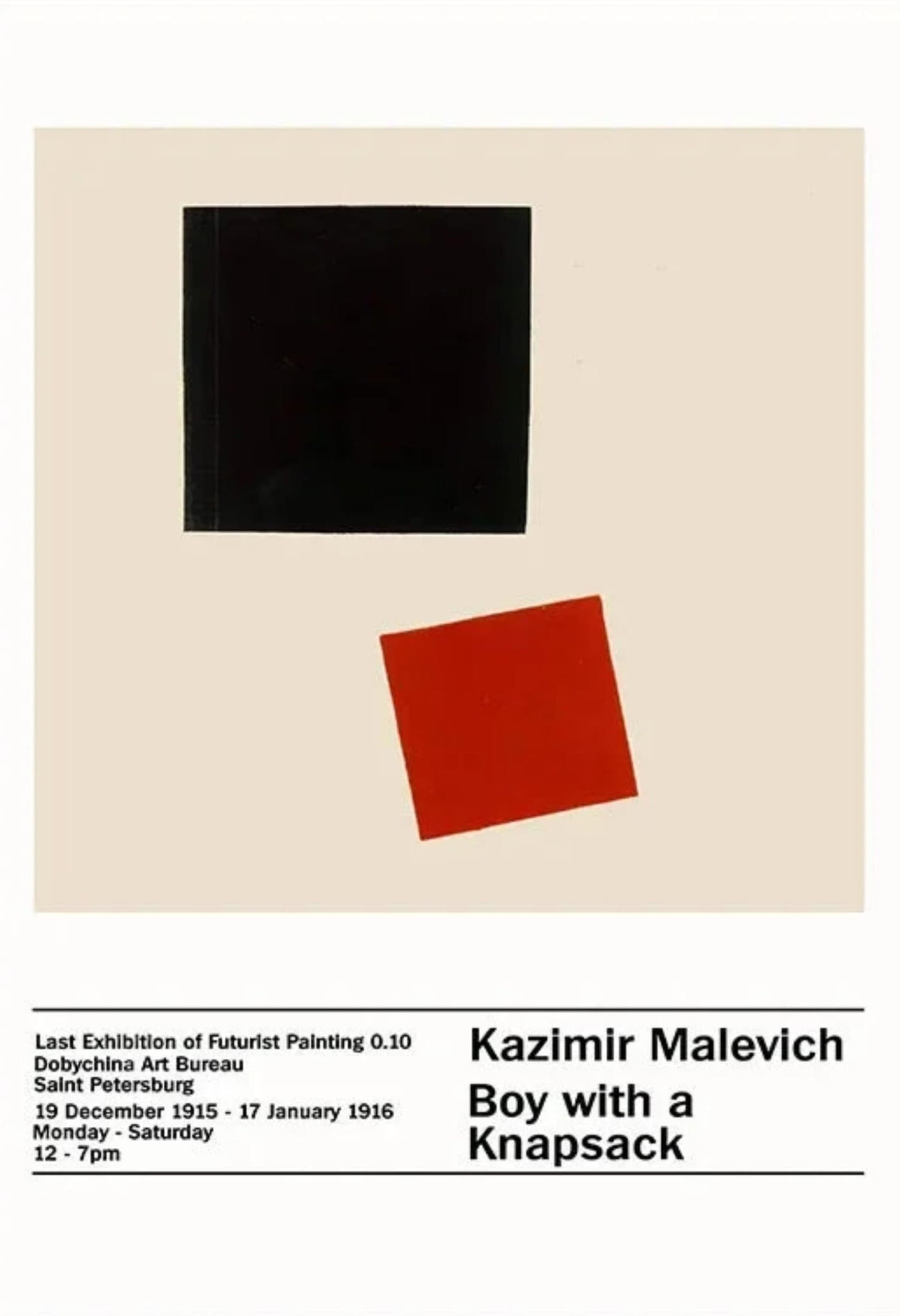 Kazimir Malevich | Jongen met een Rugzak