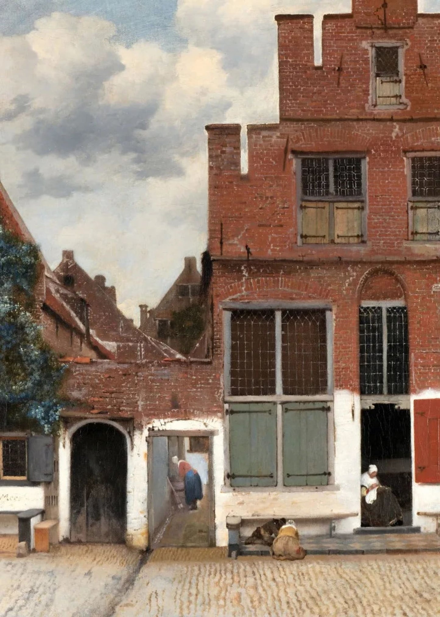 Die kleine Straße von Vermeer | Historische Kunstreproduktion