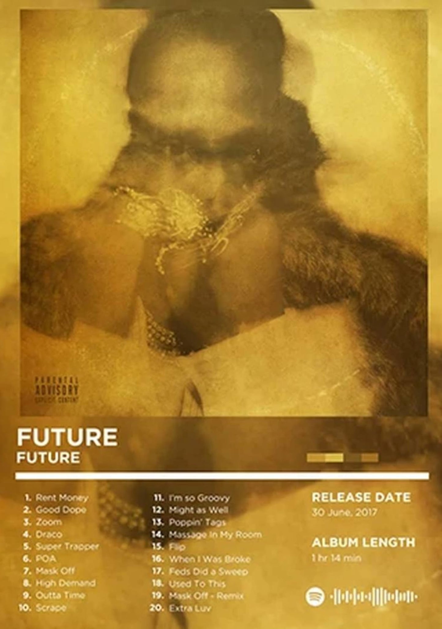 Future | Iconic Rhyme Legends Poster | Hip Hop Album Art | Rap Album Cover Decor | Wall Artwork