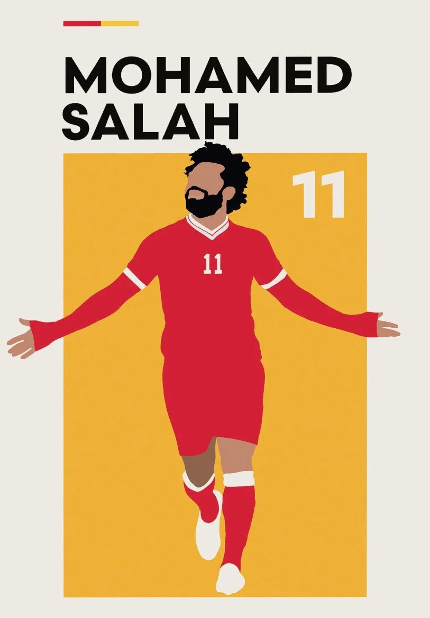Mohamed Salah 11 | Voetbal Superster Kunstwerk