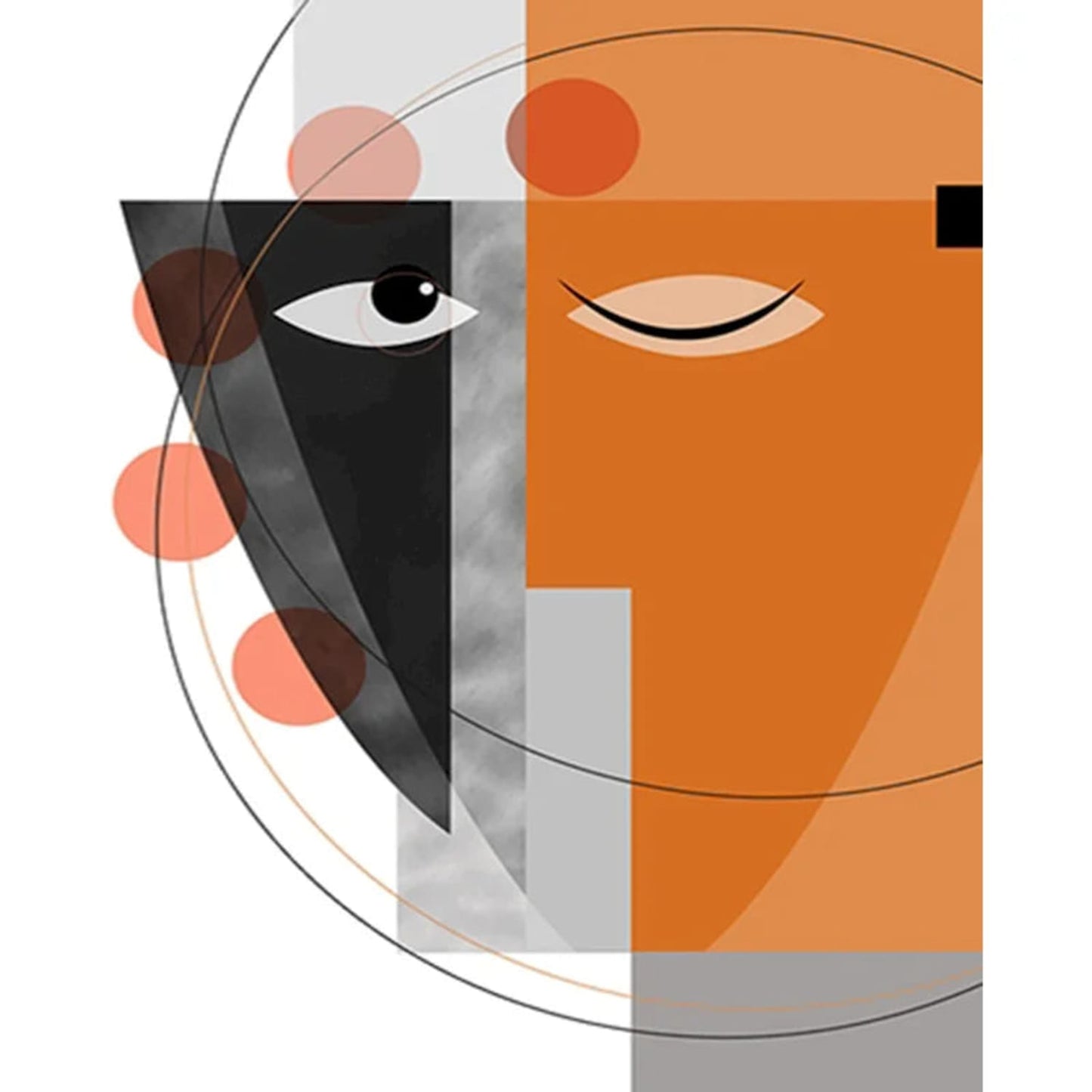 Whispers in Color | Abstract Art Poster | Vibrant Wall Decor | Home & Garden | Artwork for Living Room | Colorful Visual Art Print