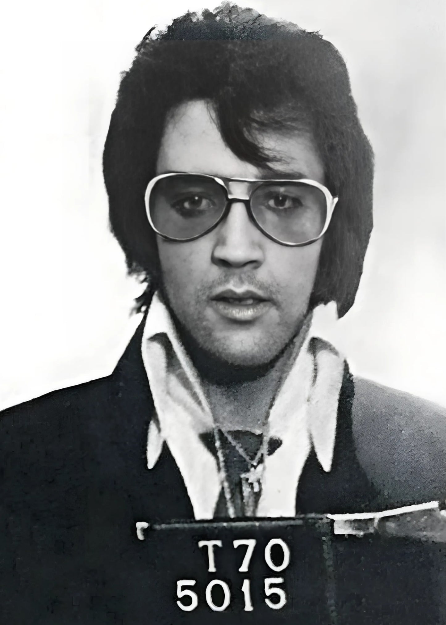 Elvis Presley Poster | Iconic Mugshot Design | Vintage Style Wall Art Decor