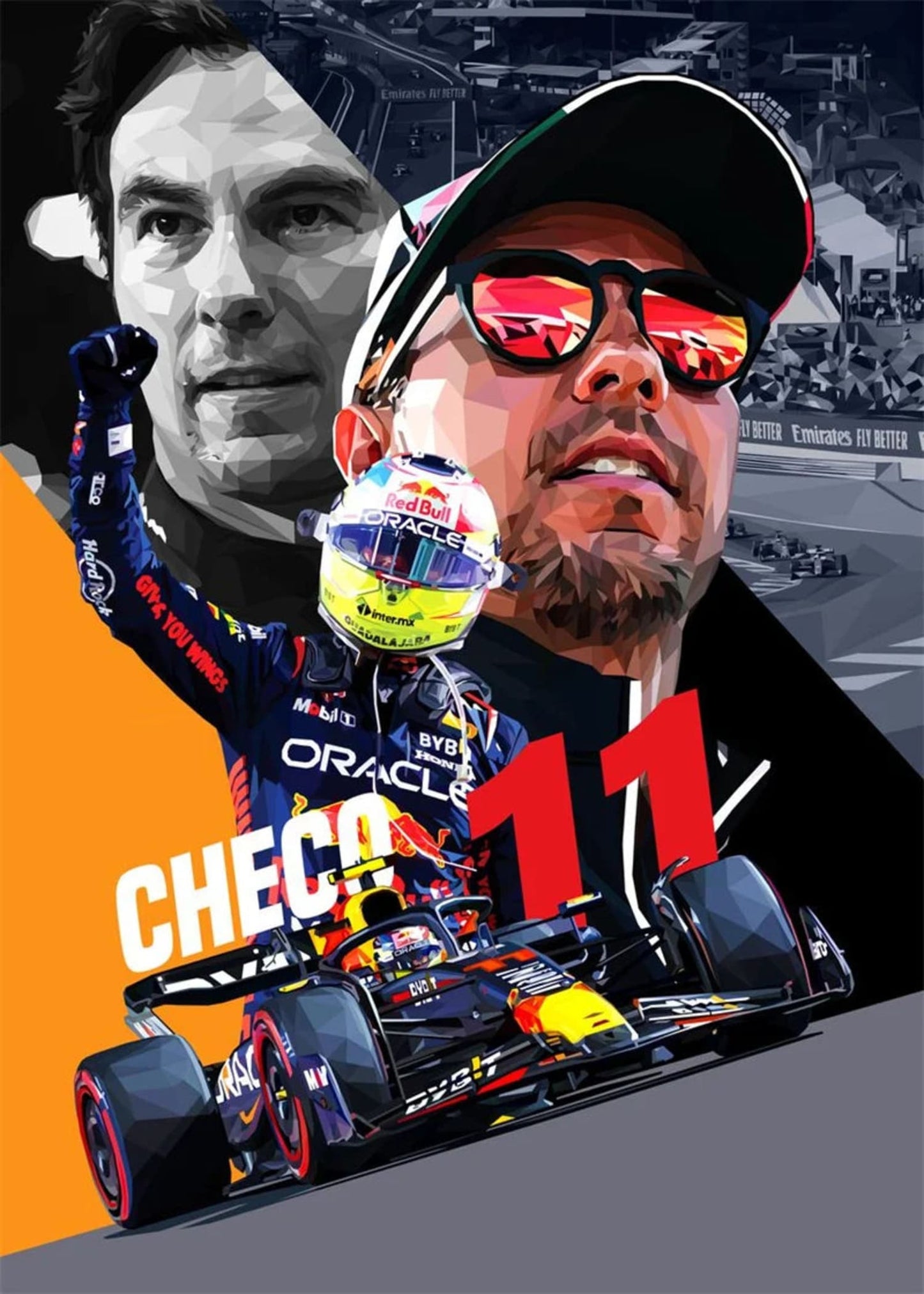 Sergio Perez 11 | Formula 1 Helmet Art