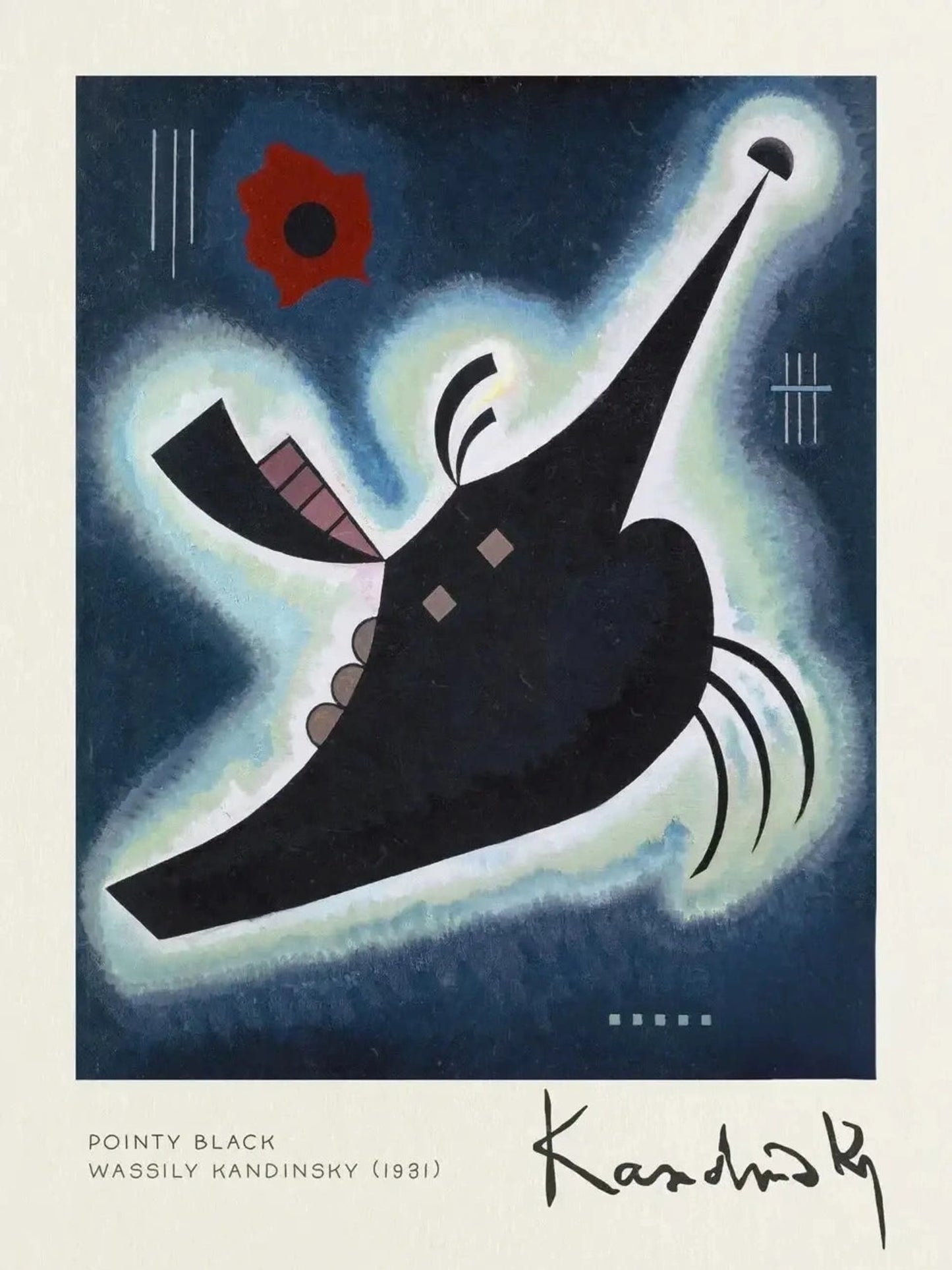 Kandinsky | Spitzschwarz 1931 | Abstrakte Kunst