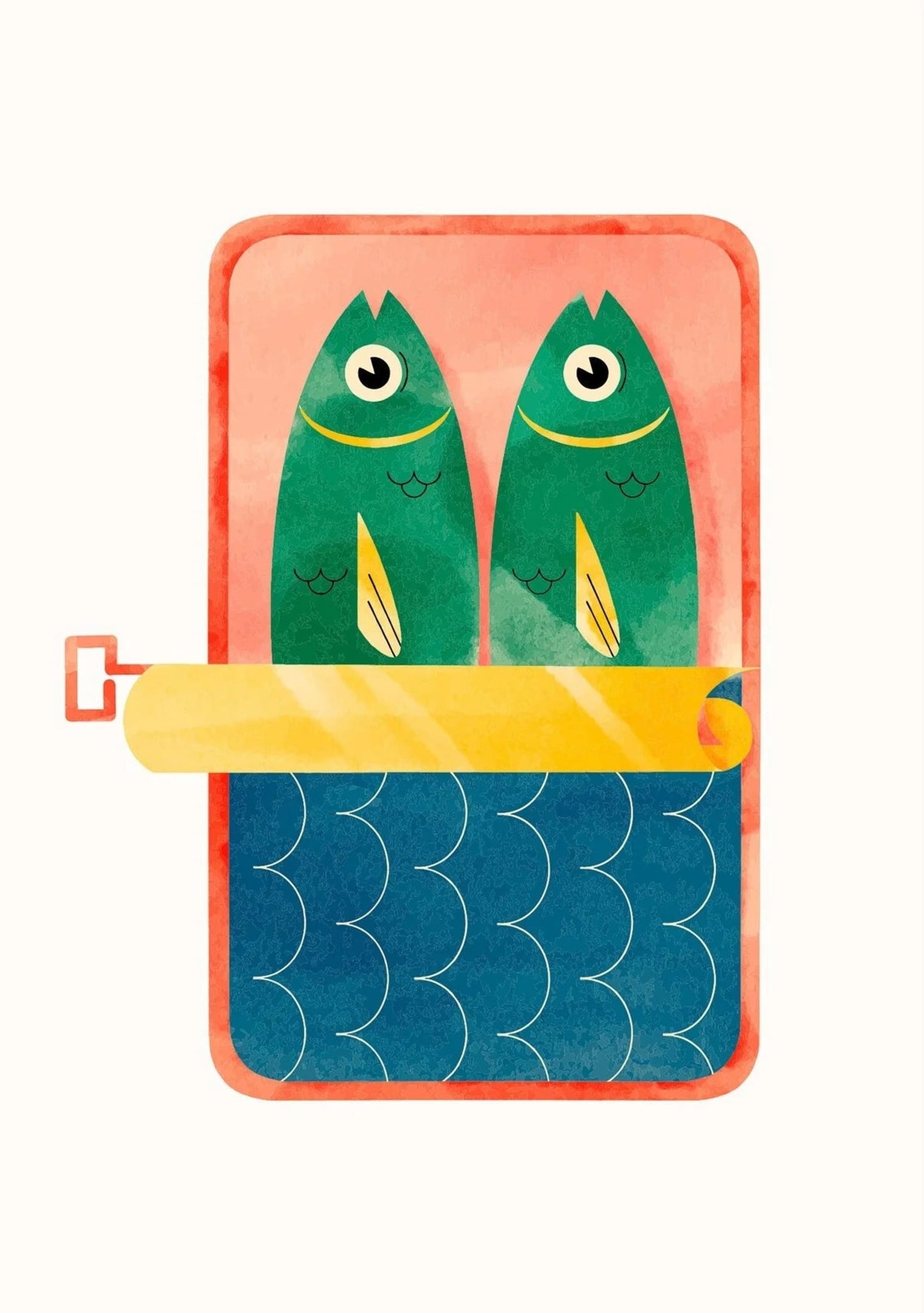 La Sardine Rouge | Stilvolles Kunstwerk Poster