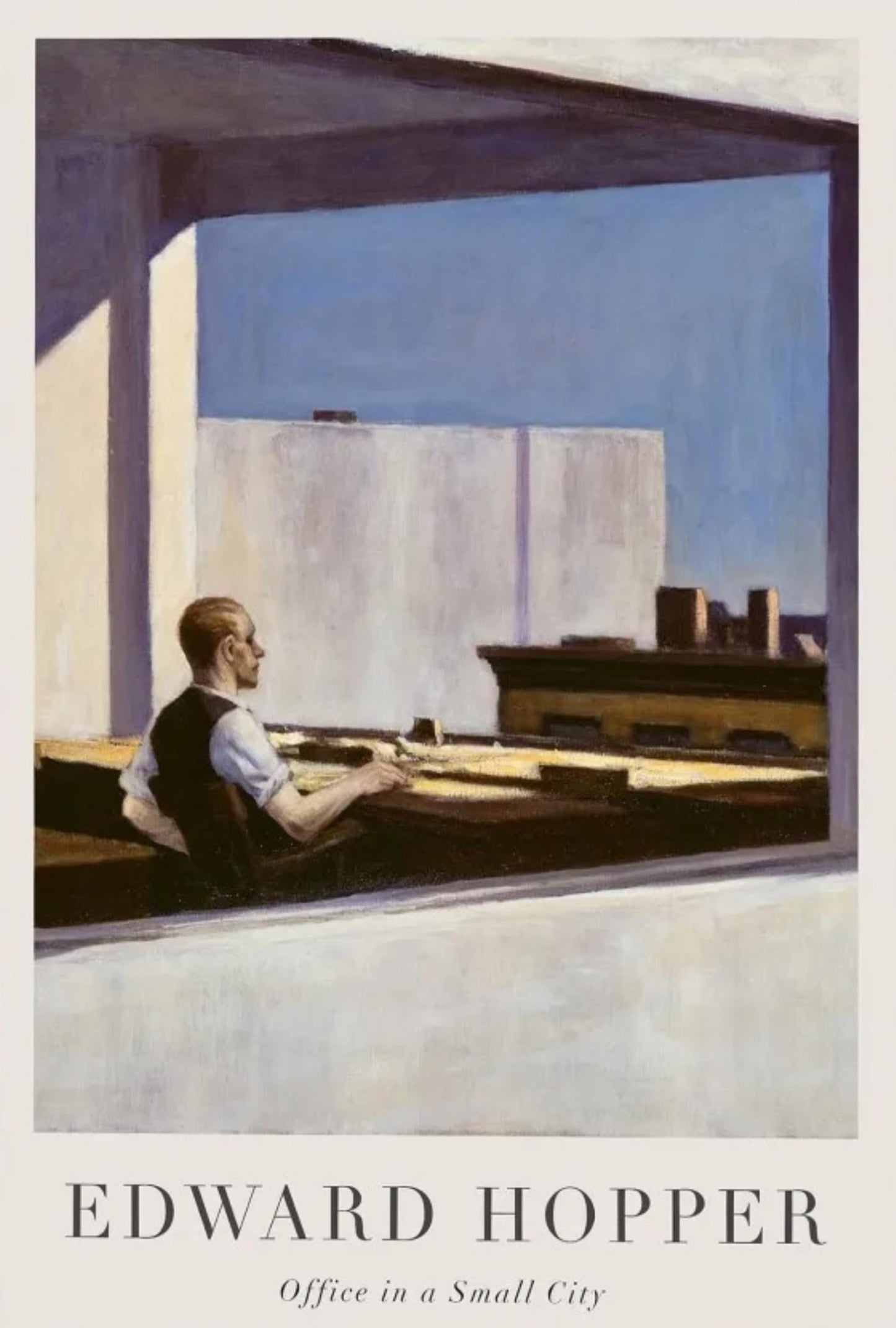 Edward Hopper | Kantoor in een Kleine Stad | Klassiek Amerikaans