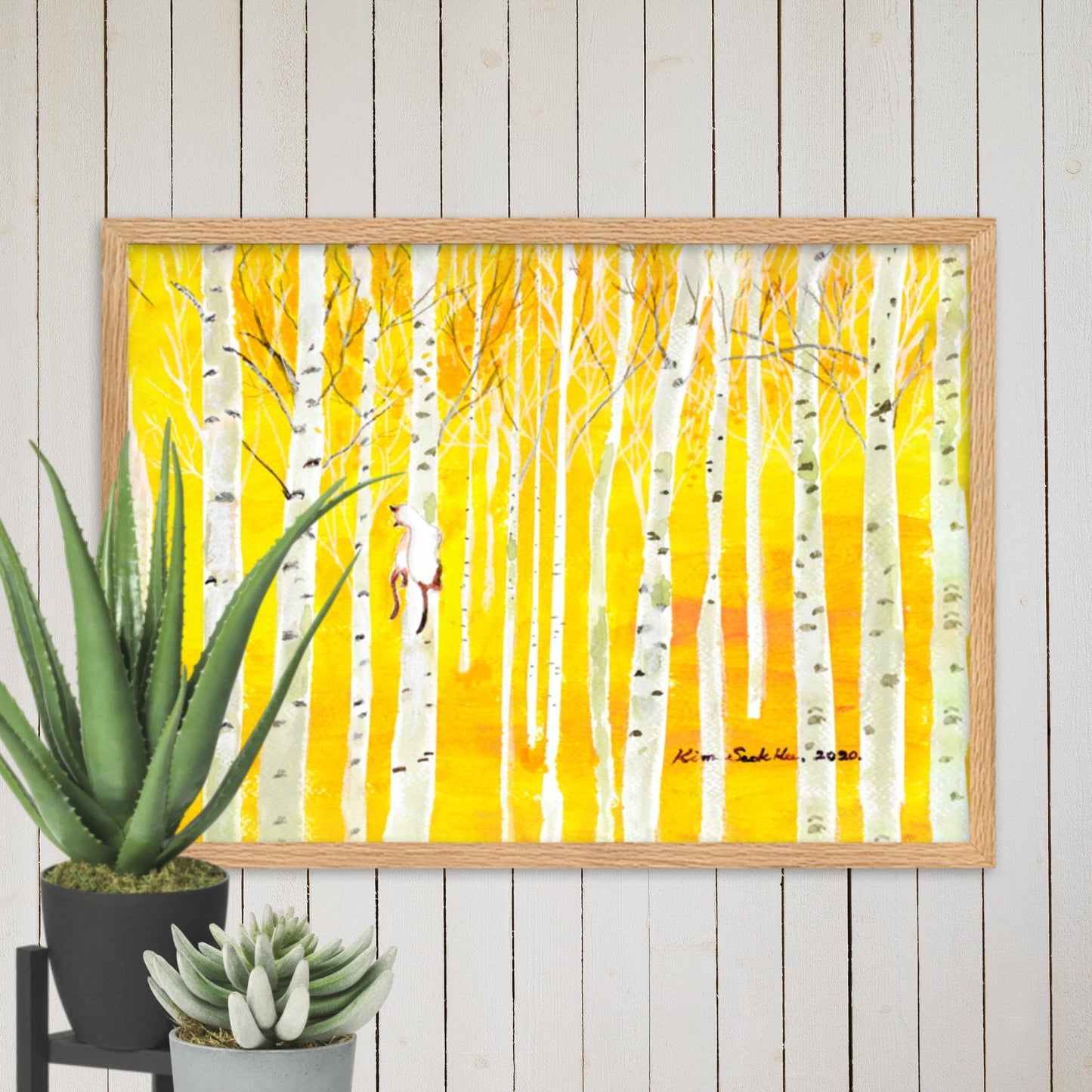 Poster - Birkenwald Birch Forest