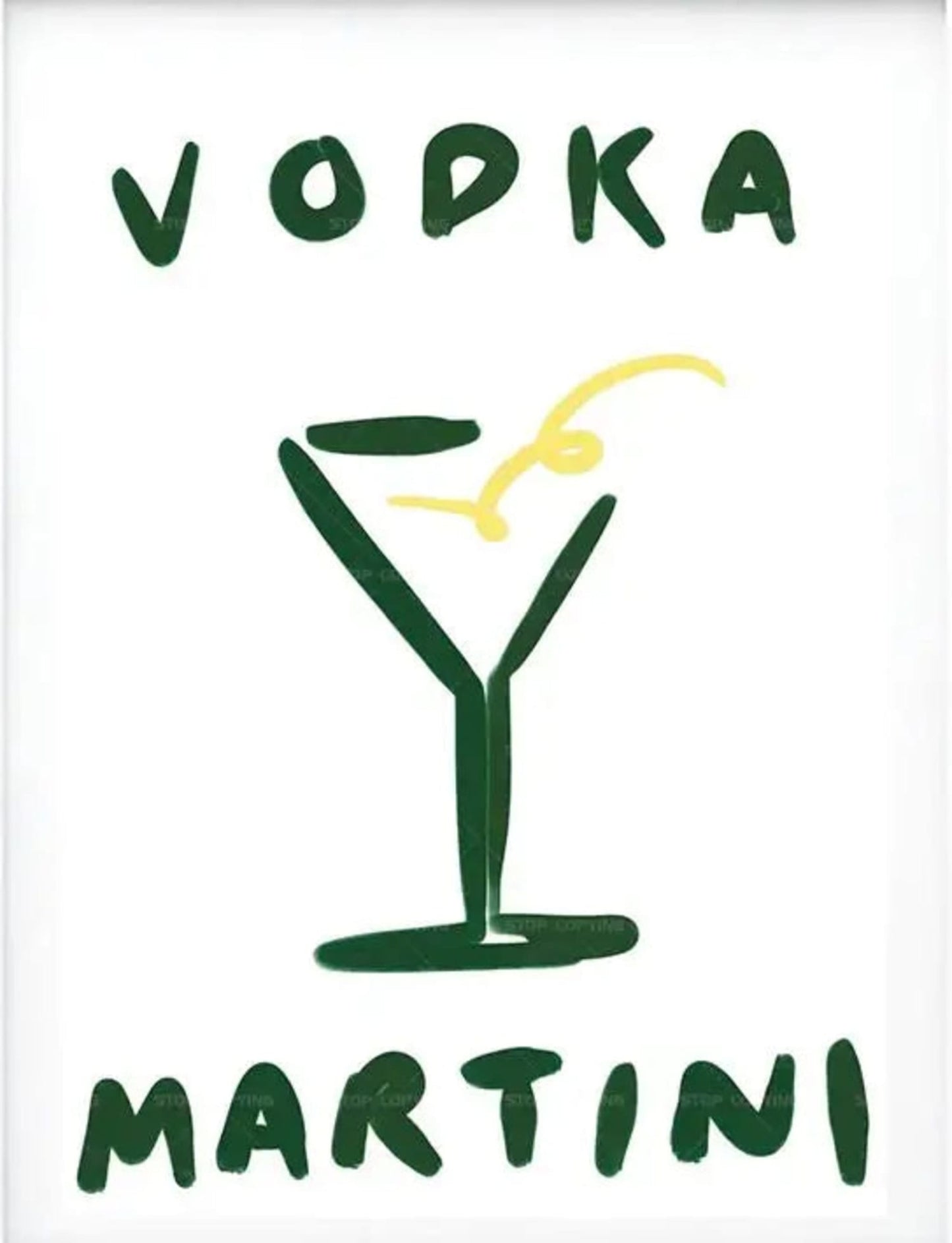 Minimalistischer Wodka-Martini | Moderne Bar-Kunst