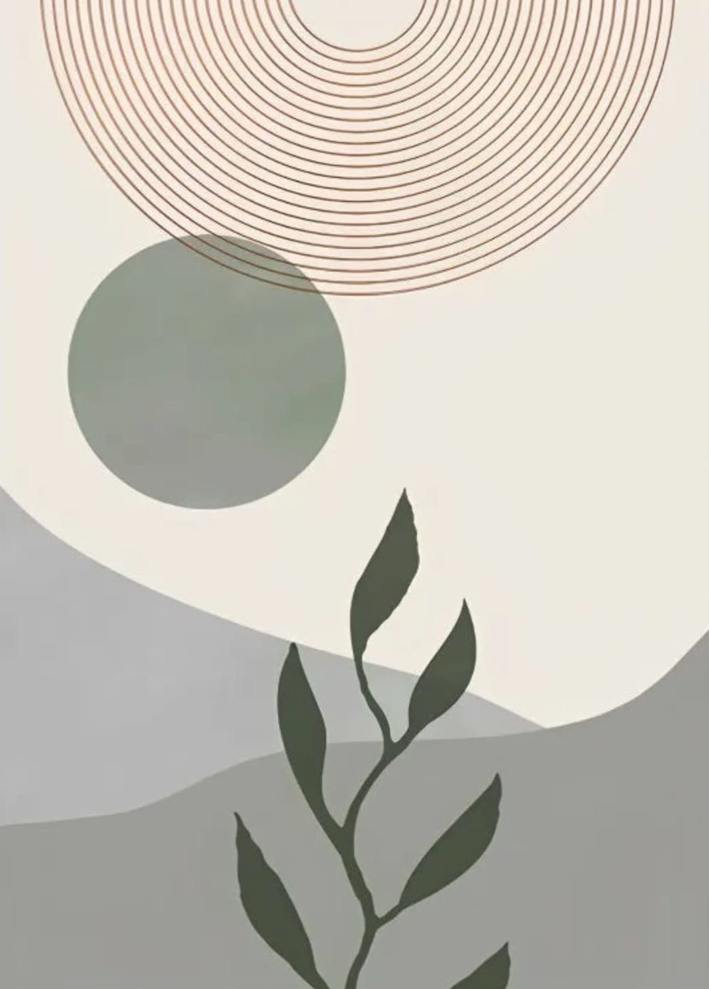 Himmlischer Garten | Botanische Gestaltung mit Sonne und Blättern