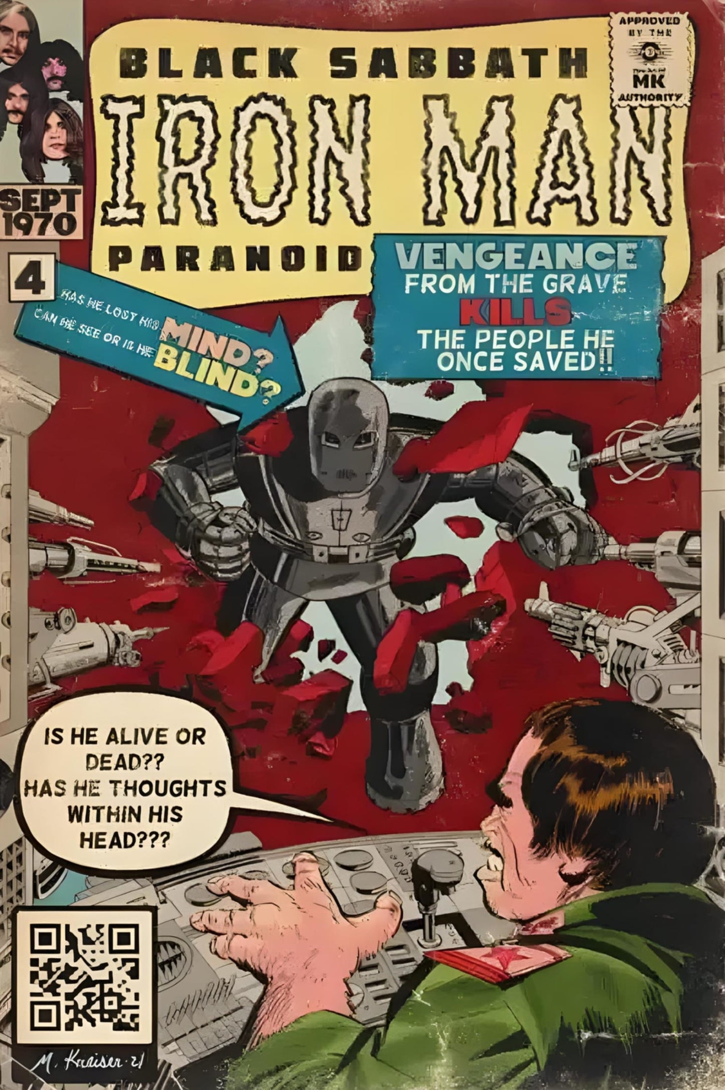 Black Sabbath - Iron Man Comic