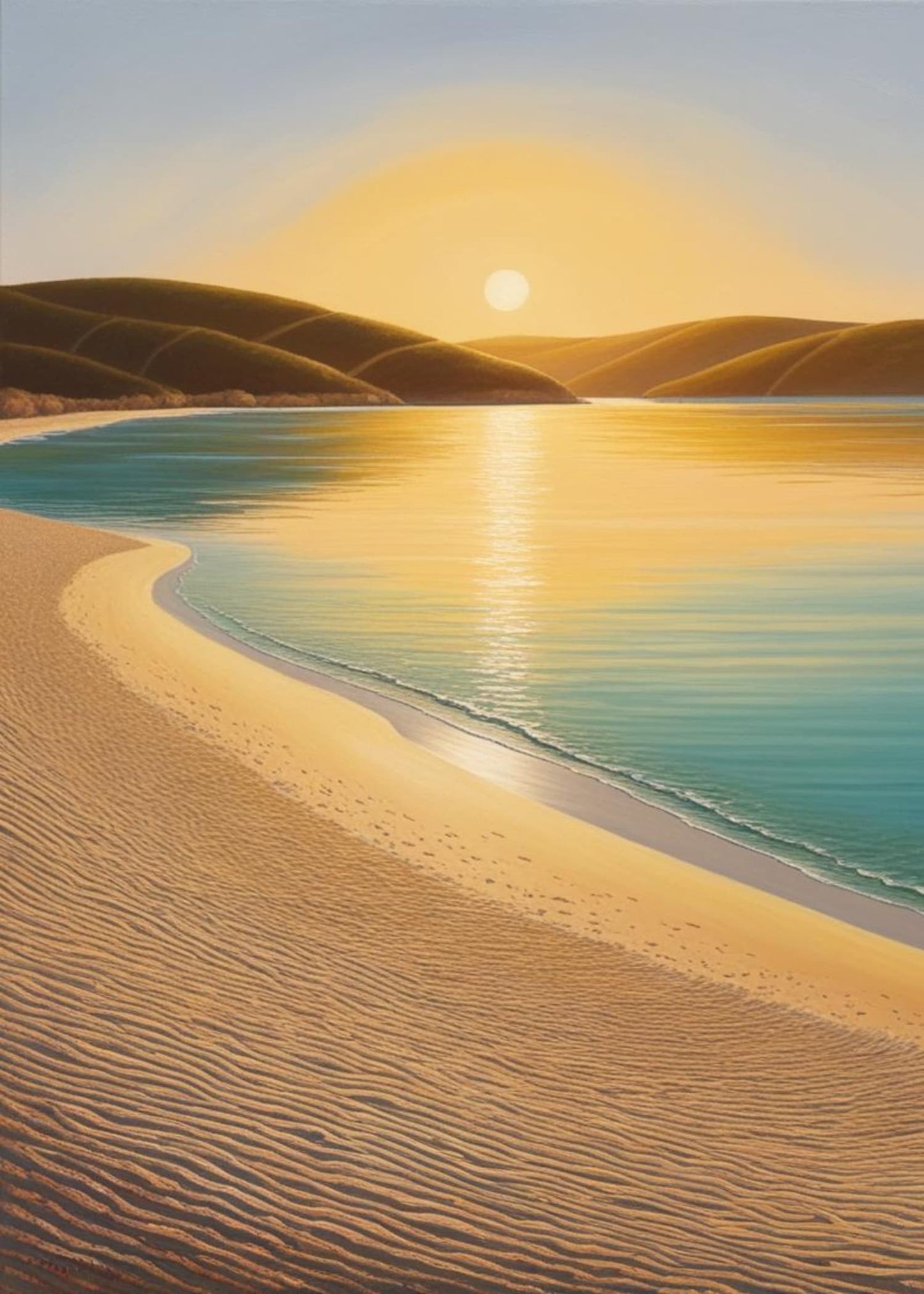 Ruhige Meereslandschaft | Küstenpanorama | Friedlicher Strandblick