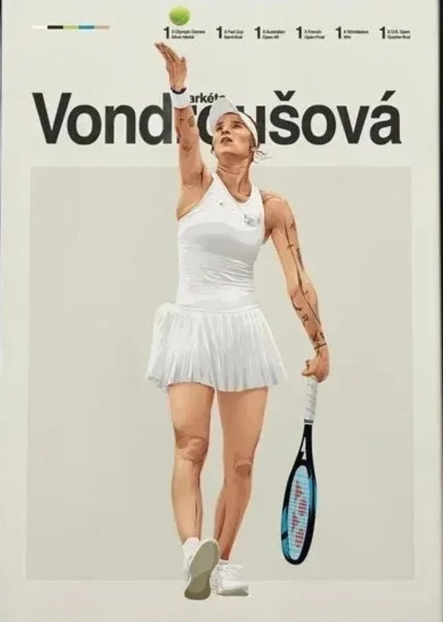 Tennis Legends | Modern Aesthetic | Markta Vondrouov Design
