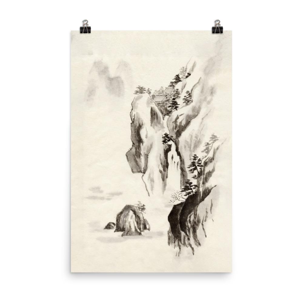 Poster - Tempel im Felsen