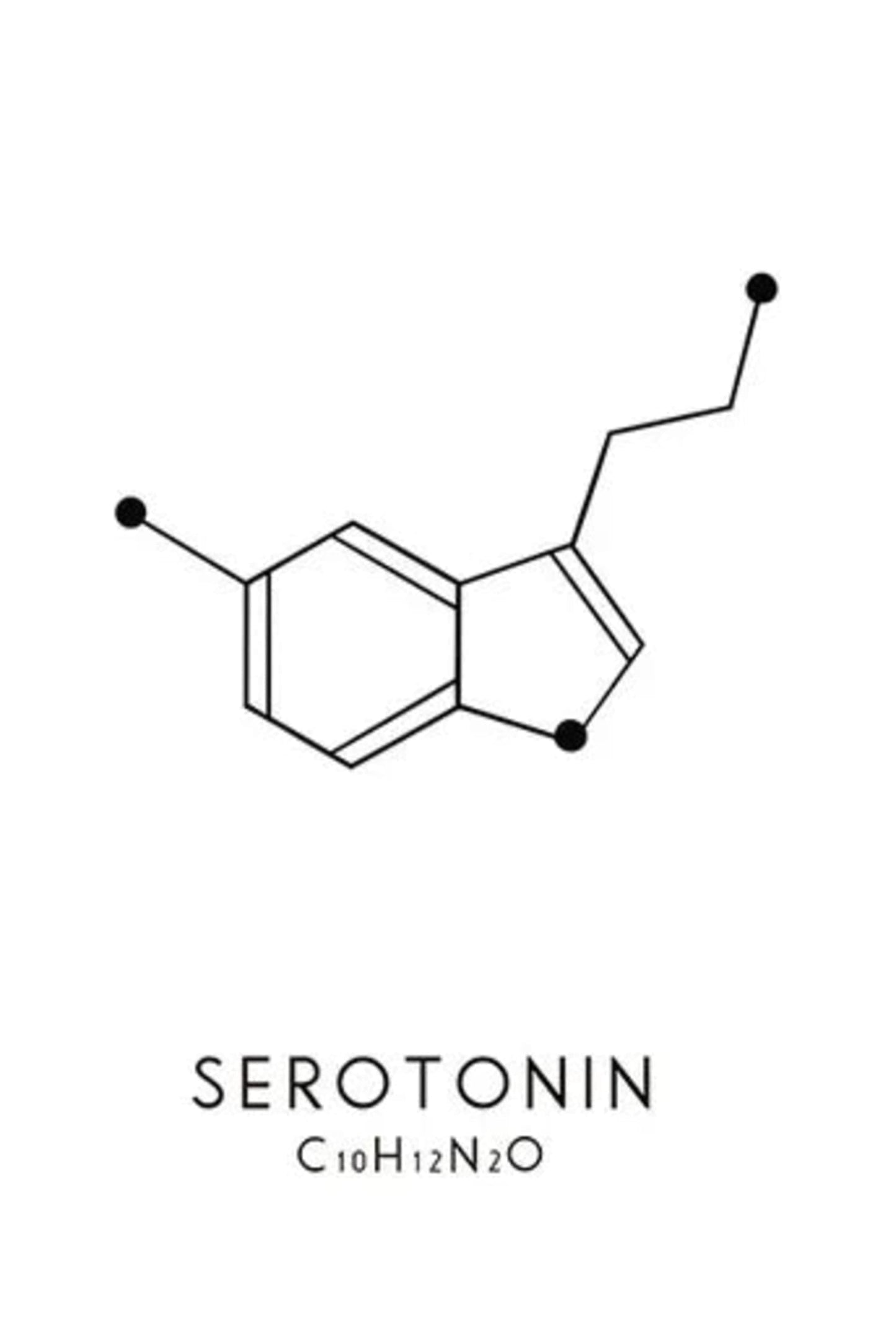 Molekül Chemische Dopamin Serotonin Molekulare Formel Chemie Wissenschaft Wand Kunst Leinwand Malerei Wohnzimmer Dekorative Poster