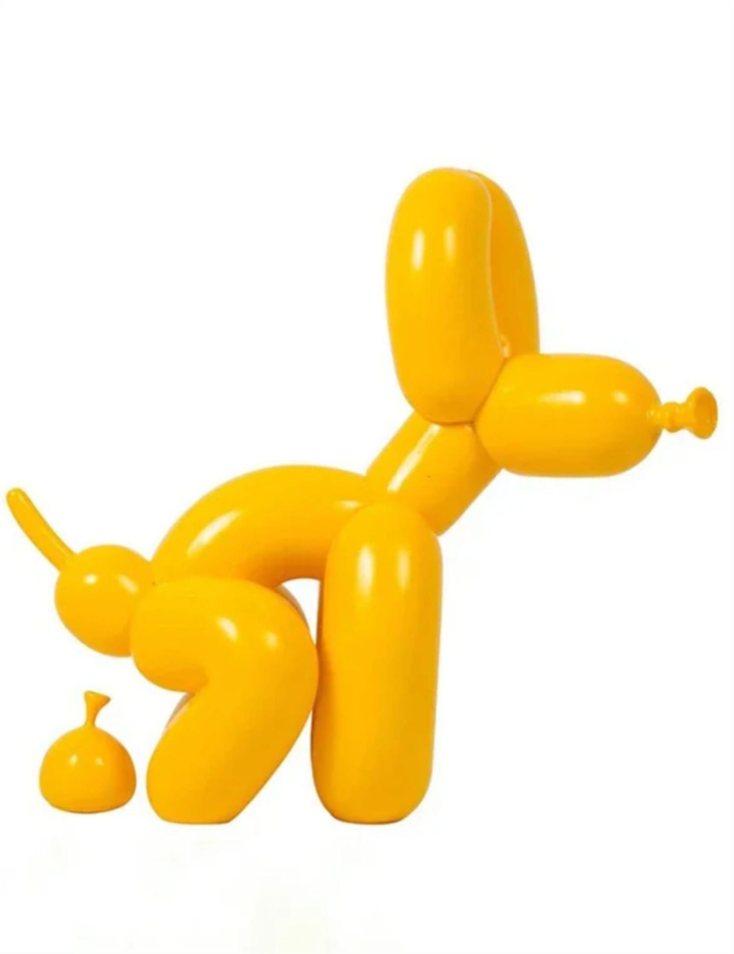 Pop-Art-Leinwand | Ballonhund-Poster | Lustige moderne Badezimmer-Wandkunst | Abstraktes Toiletten-Wanddekor