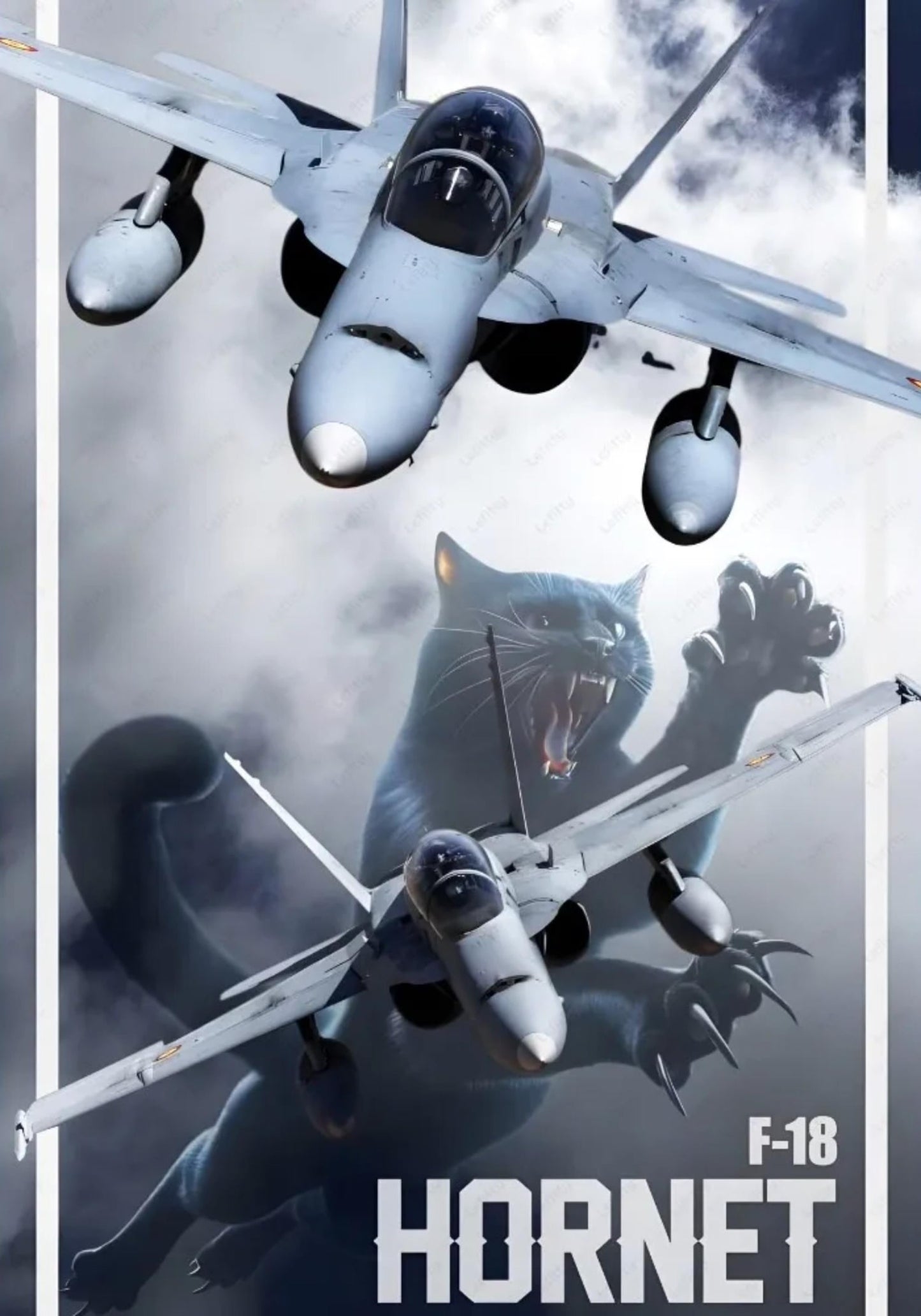 Amerikanisches Kampfflugzeug F22 Poster | Coole ästhetische Wandkunst | Wasserfestes Dekor für Zuhause, Wohnzimmer, Schlafzimmer, Bar
