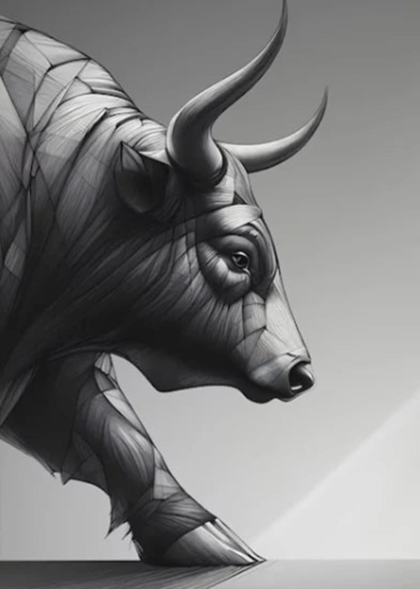 Aktienmarkt Bullen- und Bärenmarkt Abstrakte Tierkunst Poster und Drucke Moderne Kunst Leinwandmalerei Für Büro Wohnzimmer Wohnkultur