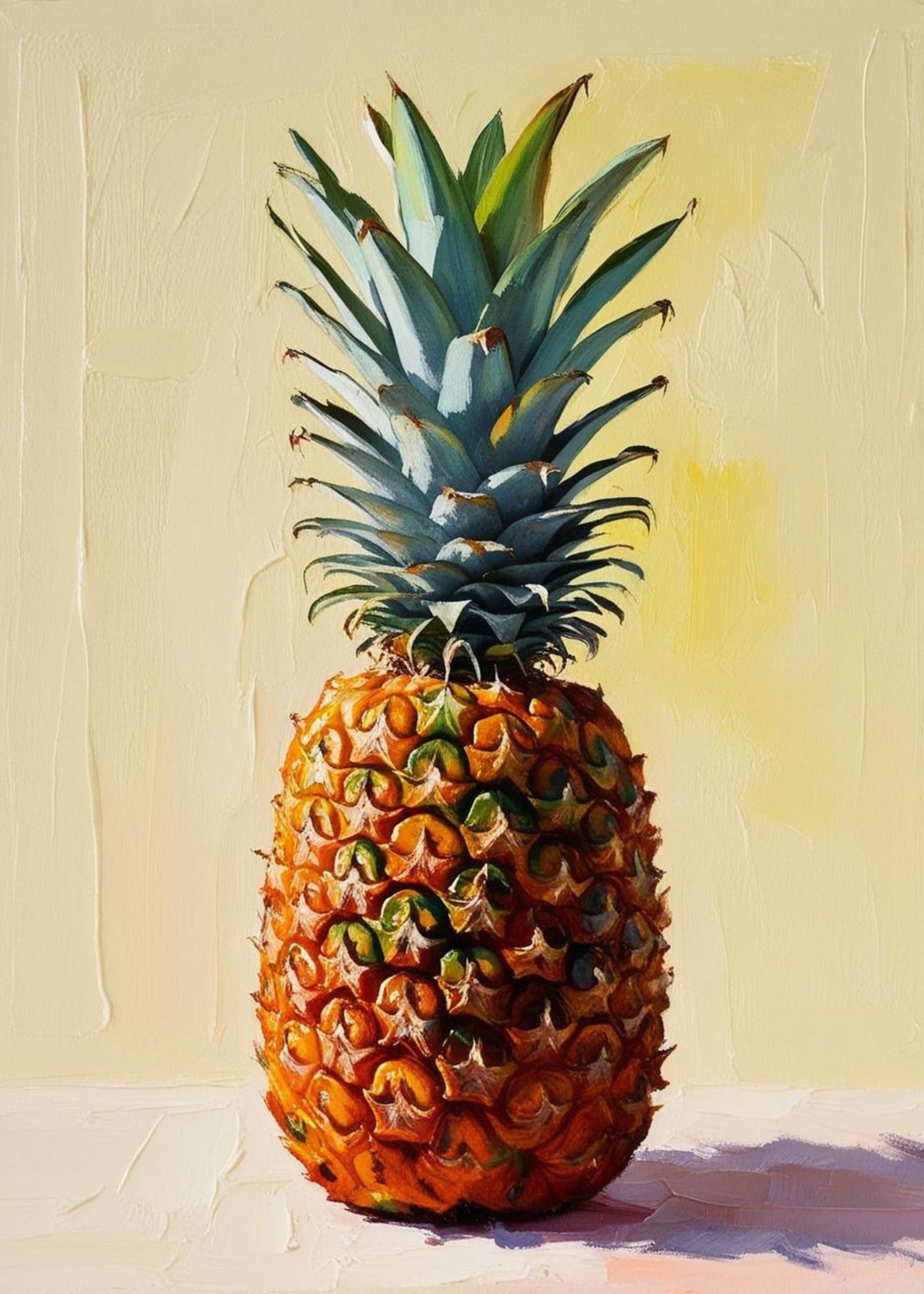 Kleurige Ananas | Tropisch Fruit Ontwerp | Moderne Interieur