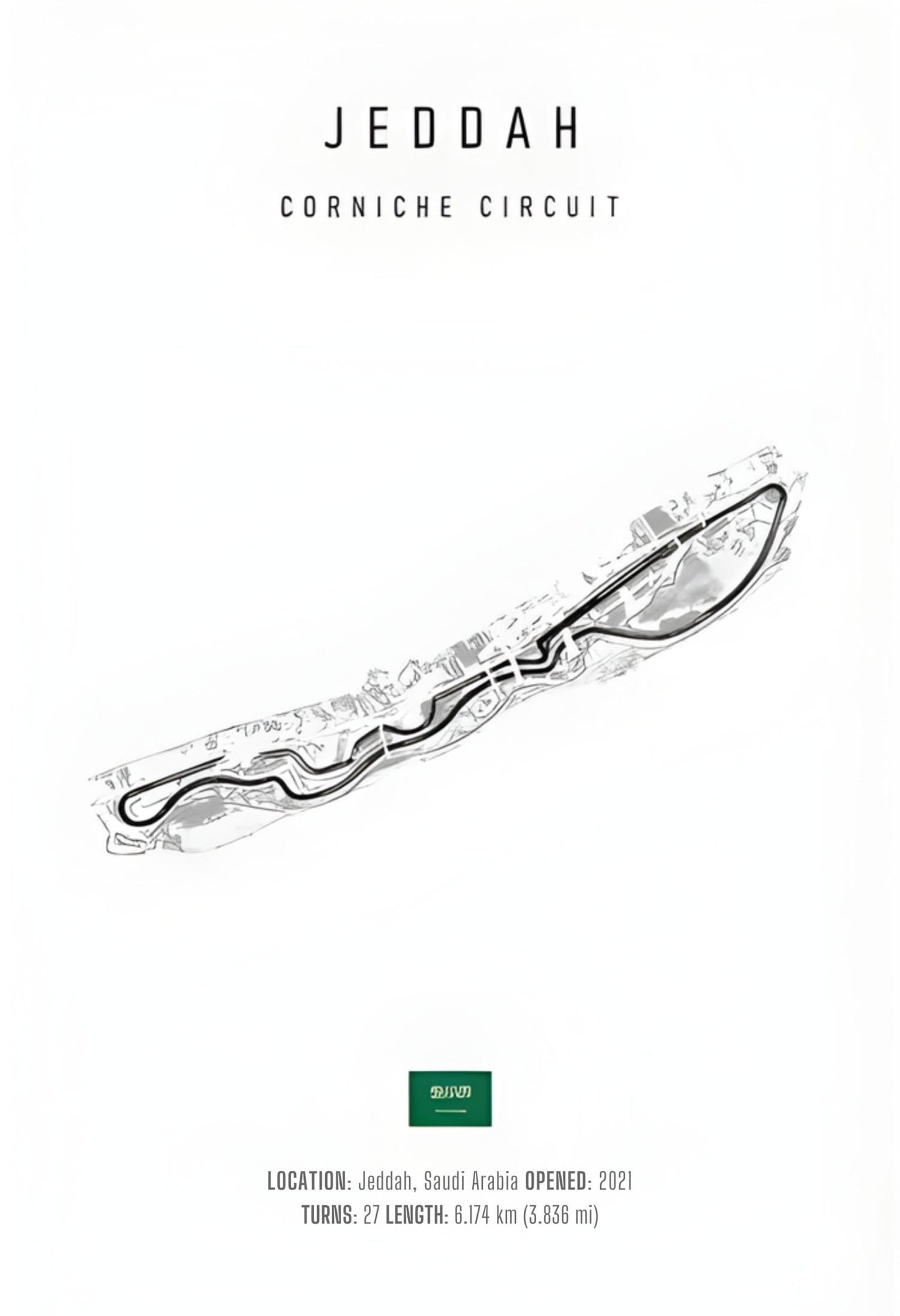 Jeddah F1 Circuit | Circuitindeling
