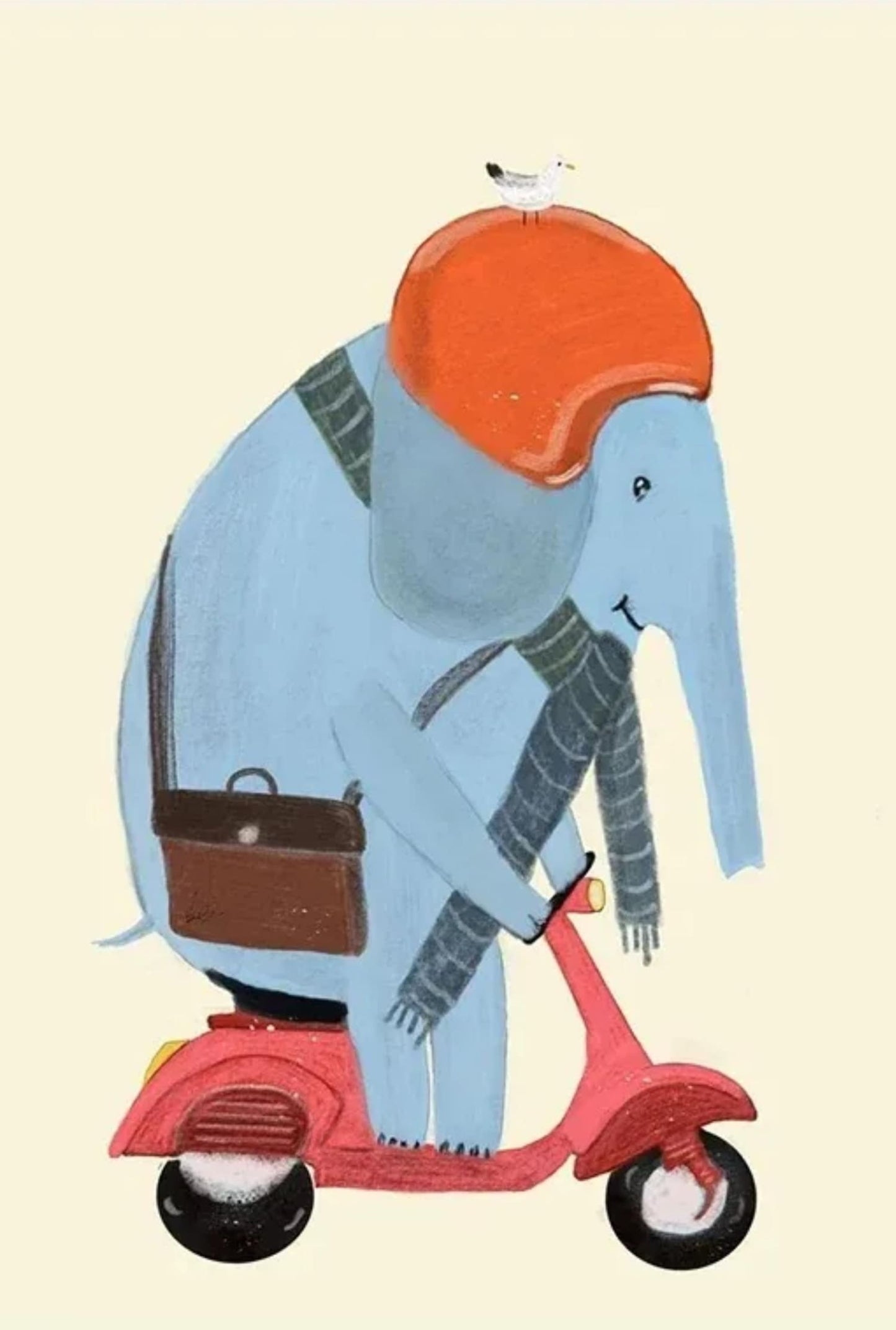 Olifant's Scooter | Grappige Dierenkunst