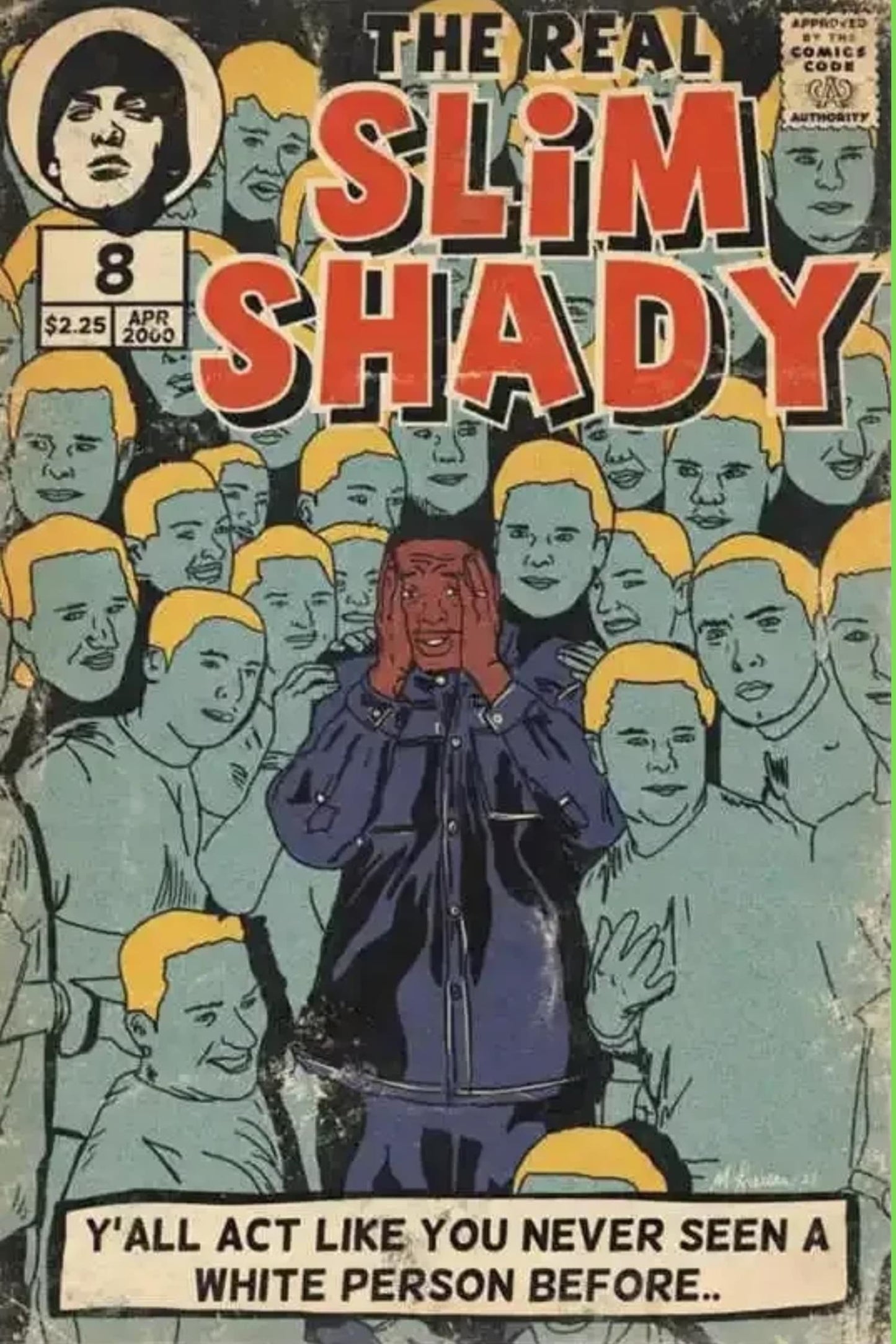 The Real Slim Shady Muziek Strip Poster