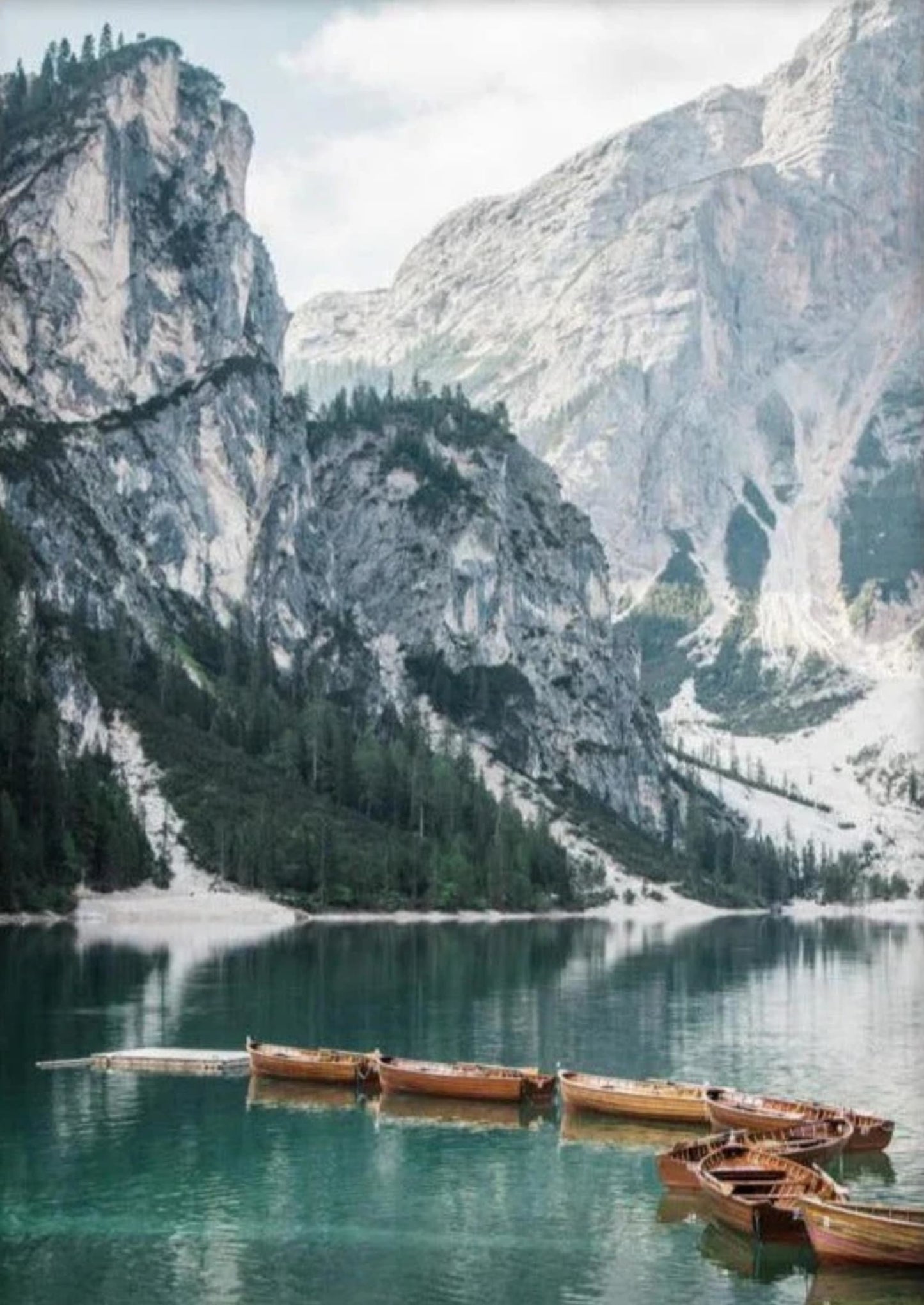 Braies Meer 2 | Natuur poster | IJsmeer