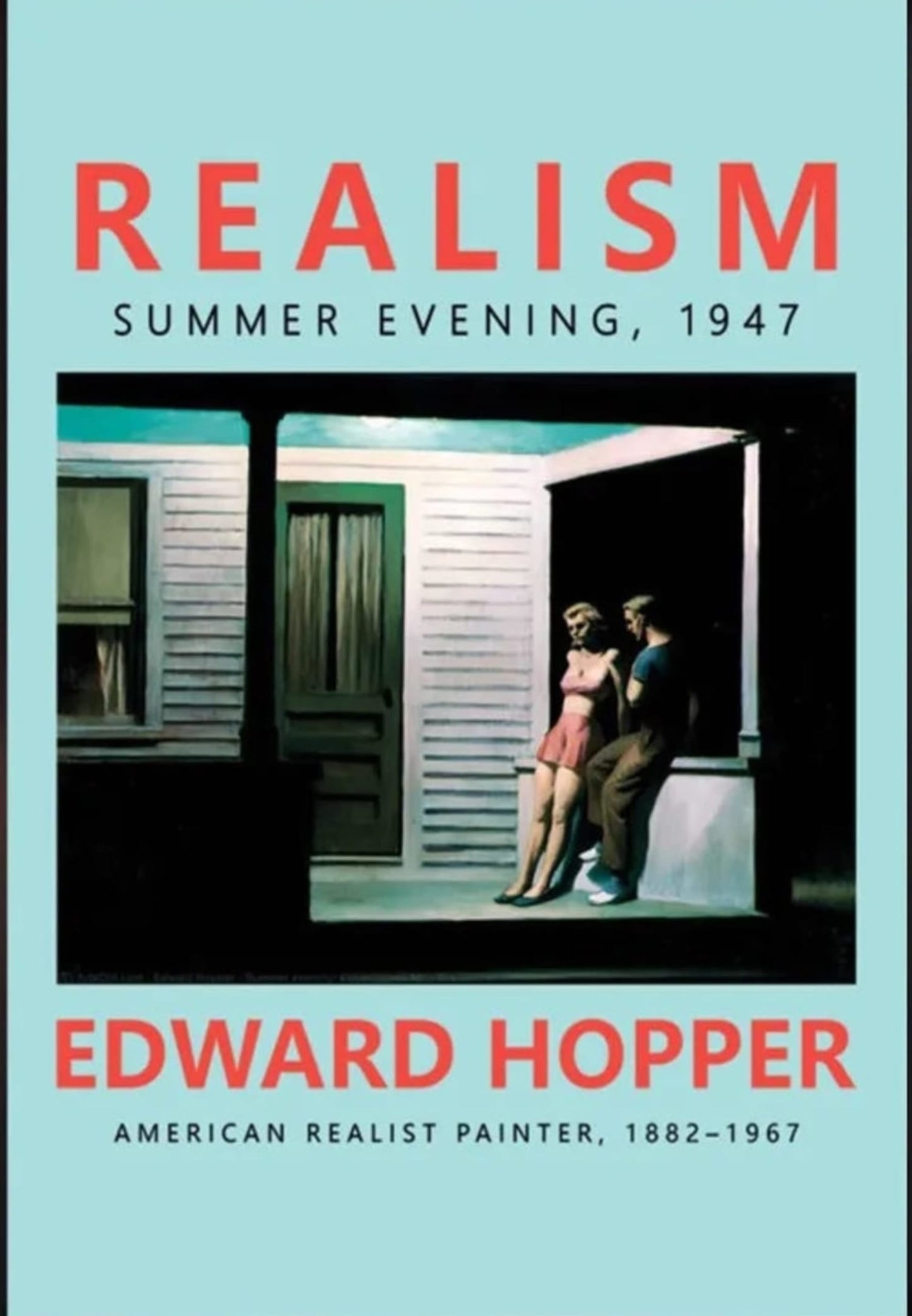 Edward Hopper | Sommerabend 1947 | Amerikanische Vintage-Kunst