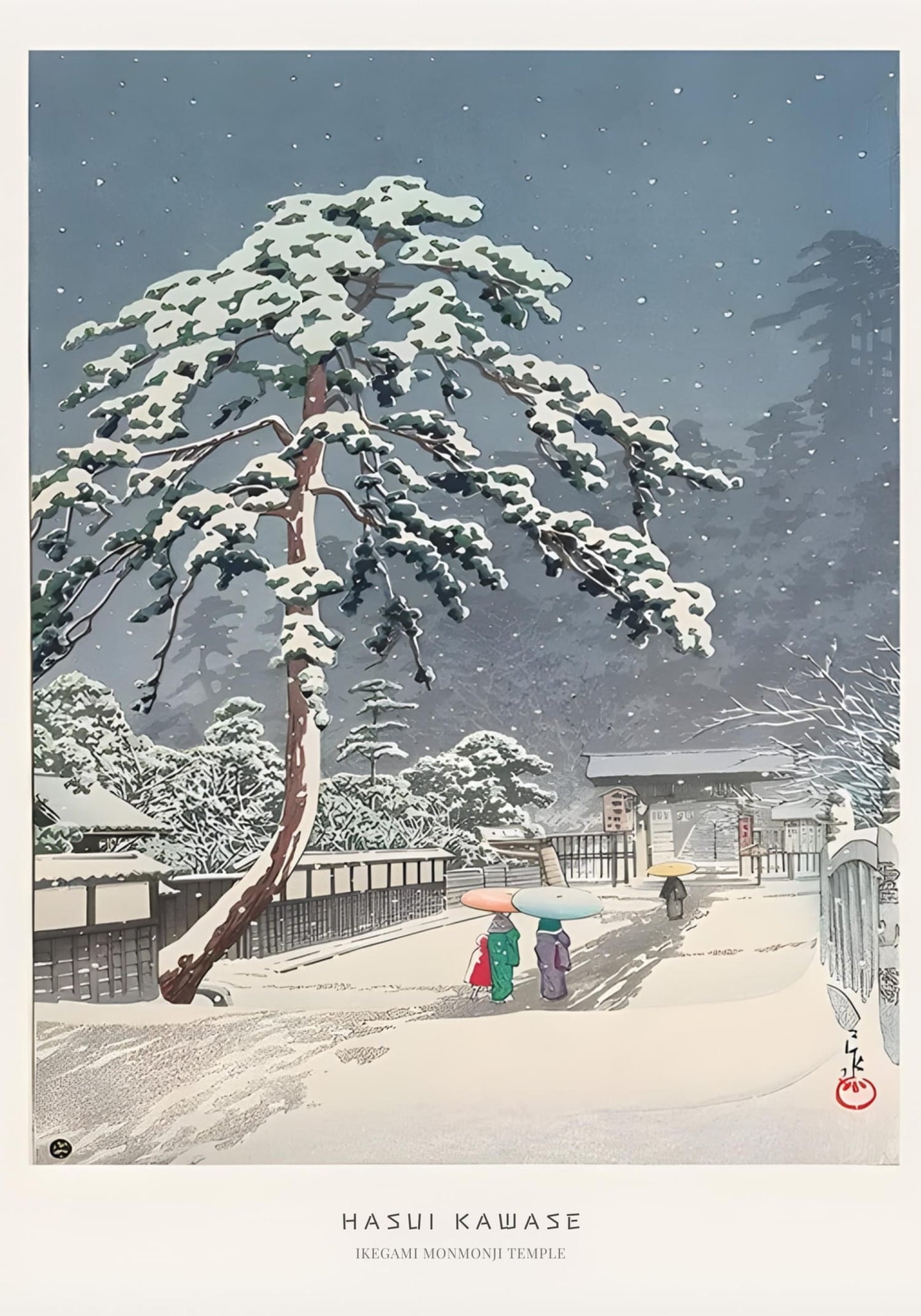 Ikegami Honmonji Temple | Hasui Kawase Ukiyo-e
