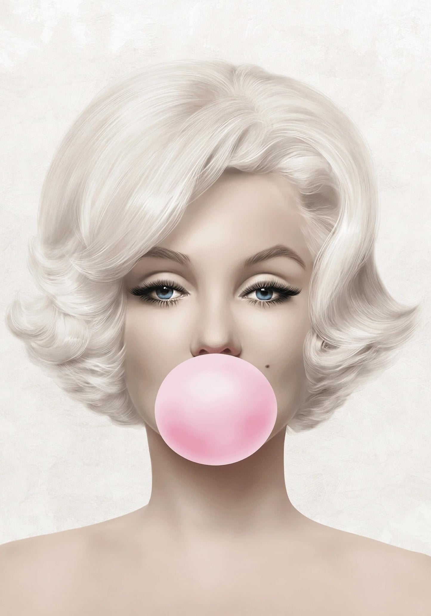 Marilyn Monroe Kauwgom | Iconische Pop Kunst | Levendige Kleuren