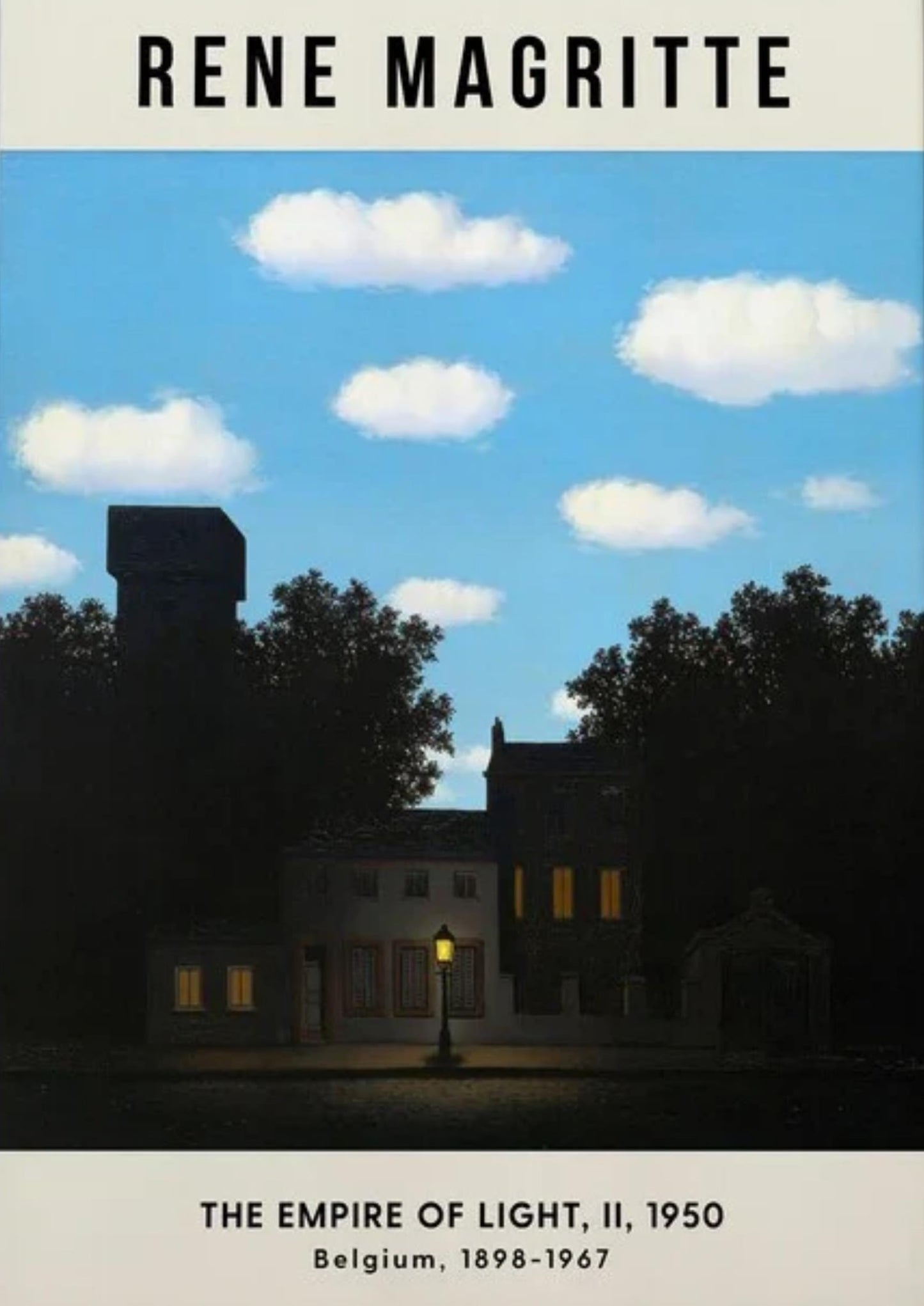 Rene Magritte | The Empire of Light II | Surrealism
